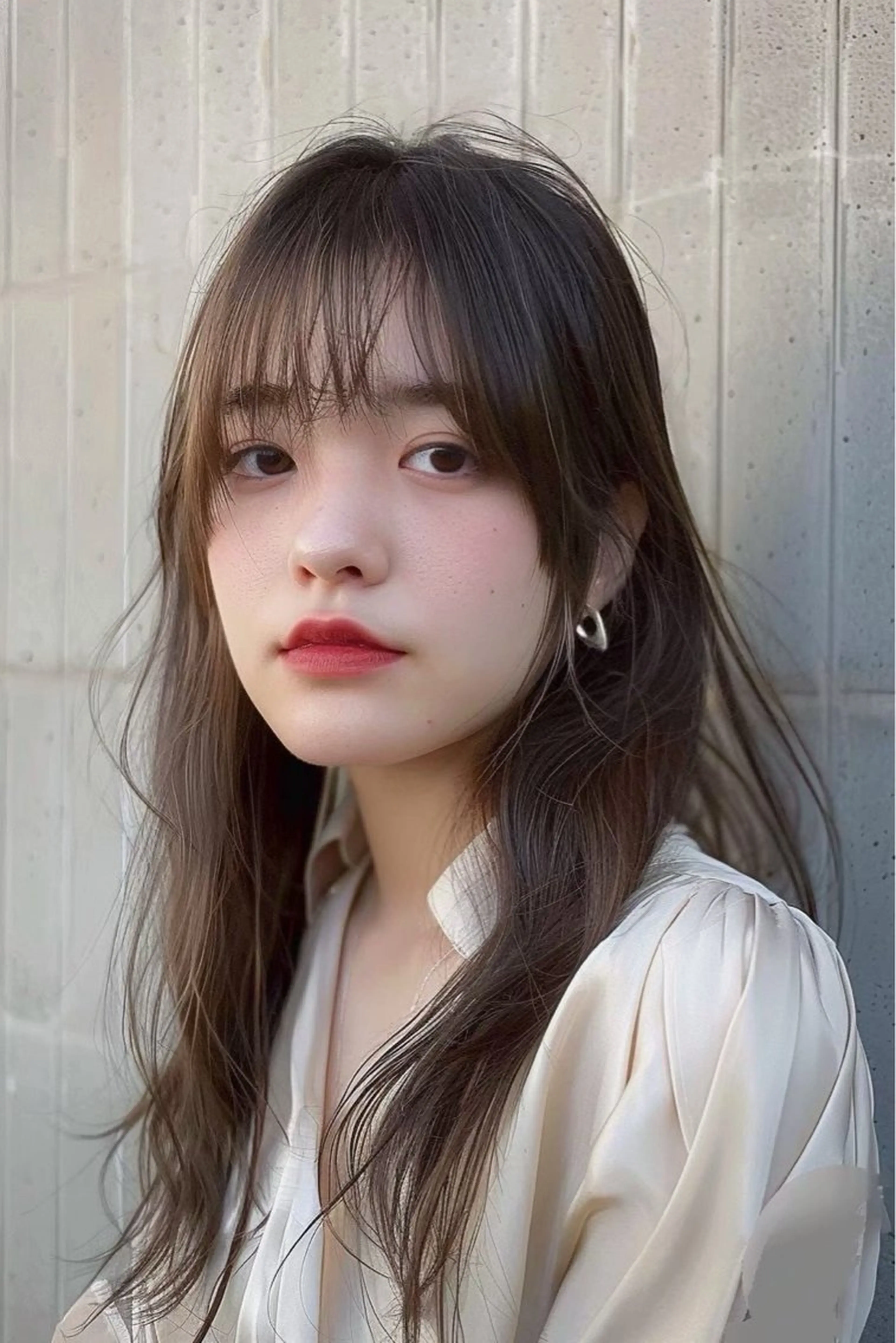 セミロング 髪質改善 韓国風ヘア レイヤーカット カット ヘアカラー トリートメント 最新ケアカラー 髪質改善YUTOのヘアスタイル