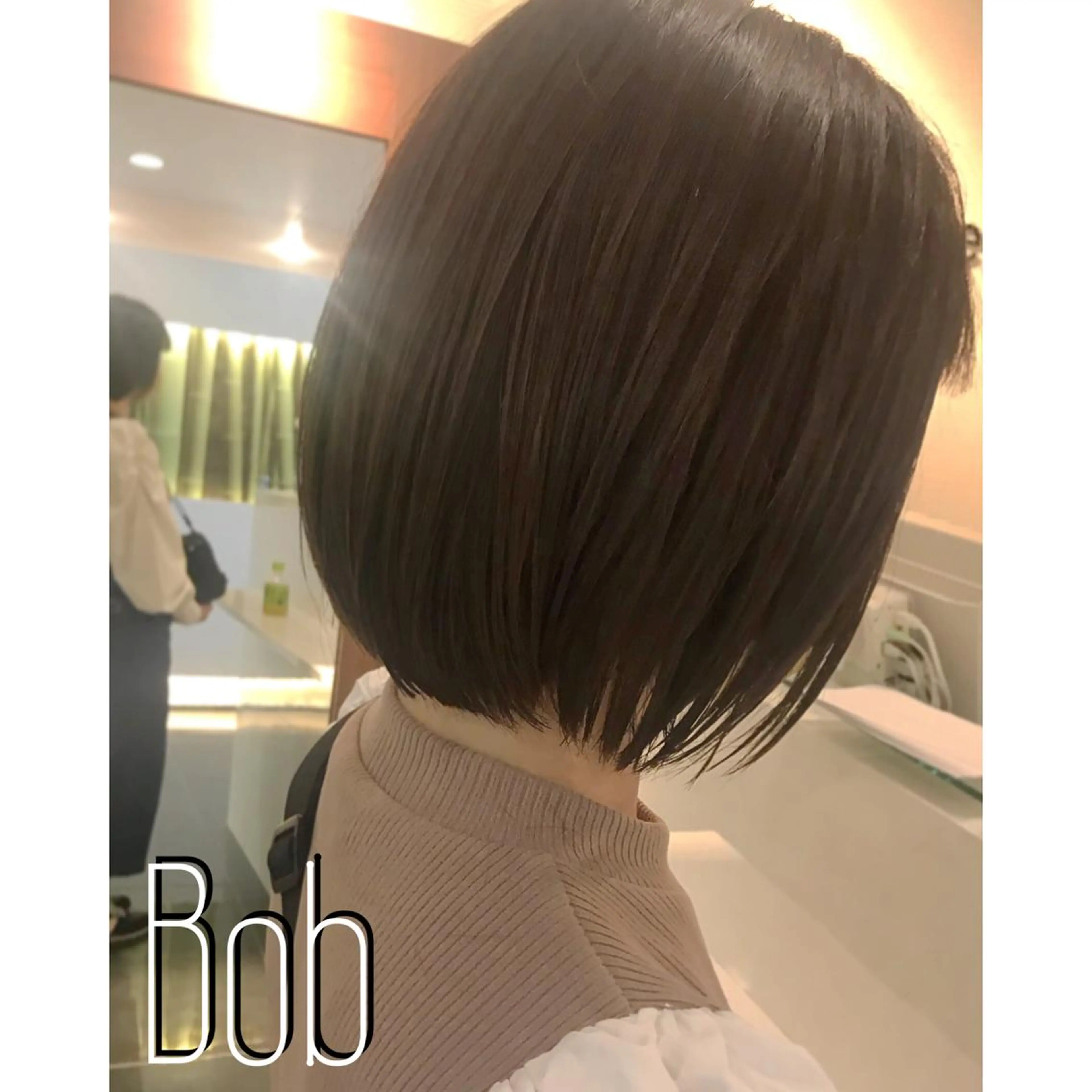 ミディアム カラー ボブ カット ヘアカラー トリートメント チーフデザイナー 若林　麻衣のヘアスタイル