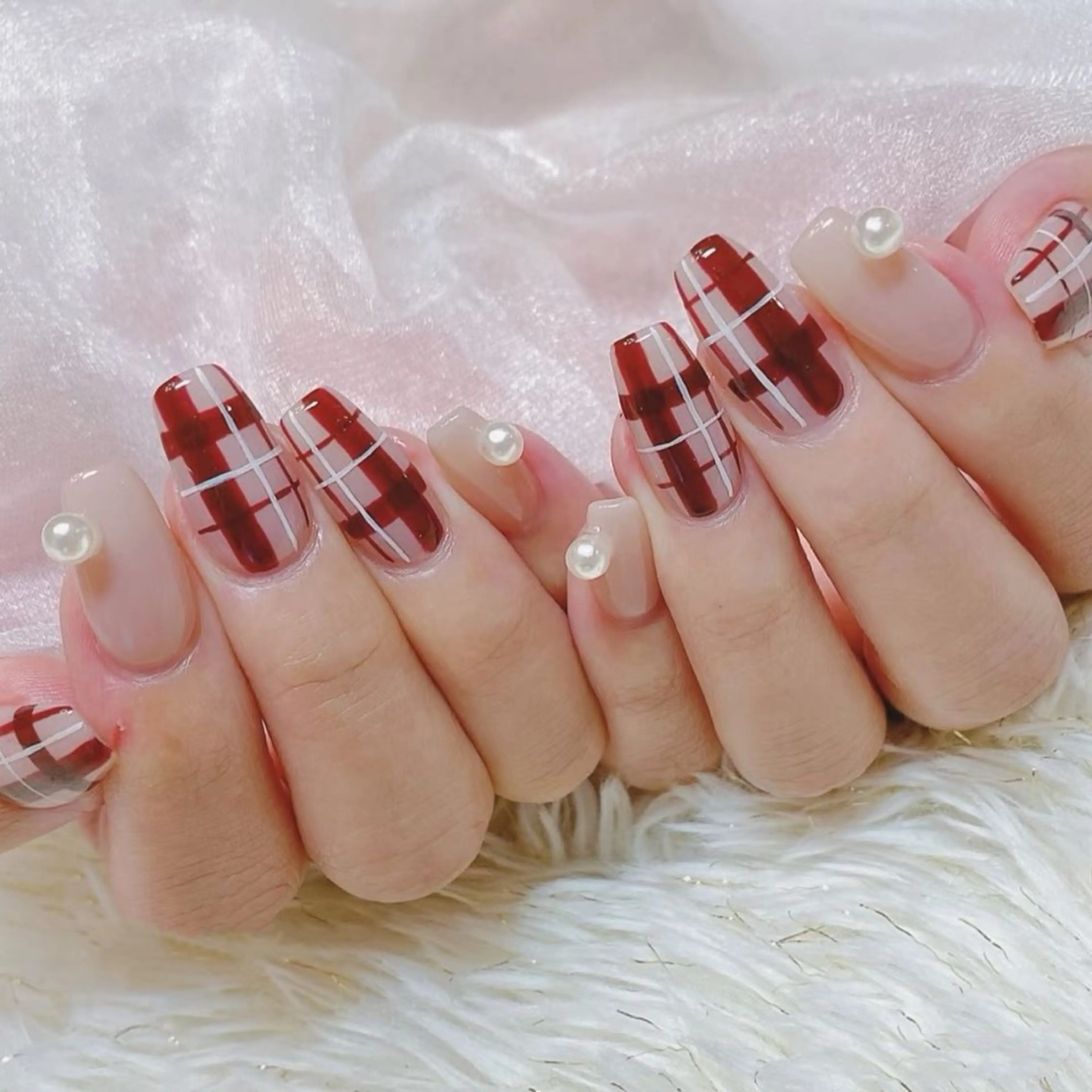 ネイル アートネイル チークネイル 長さ出し フレンチネイル ジェルネイル YK Beauty Salonのマツエク・マツパデザイン