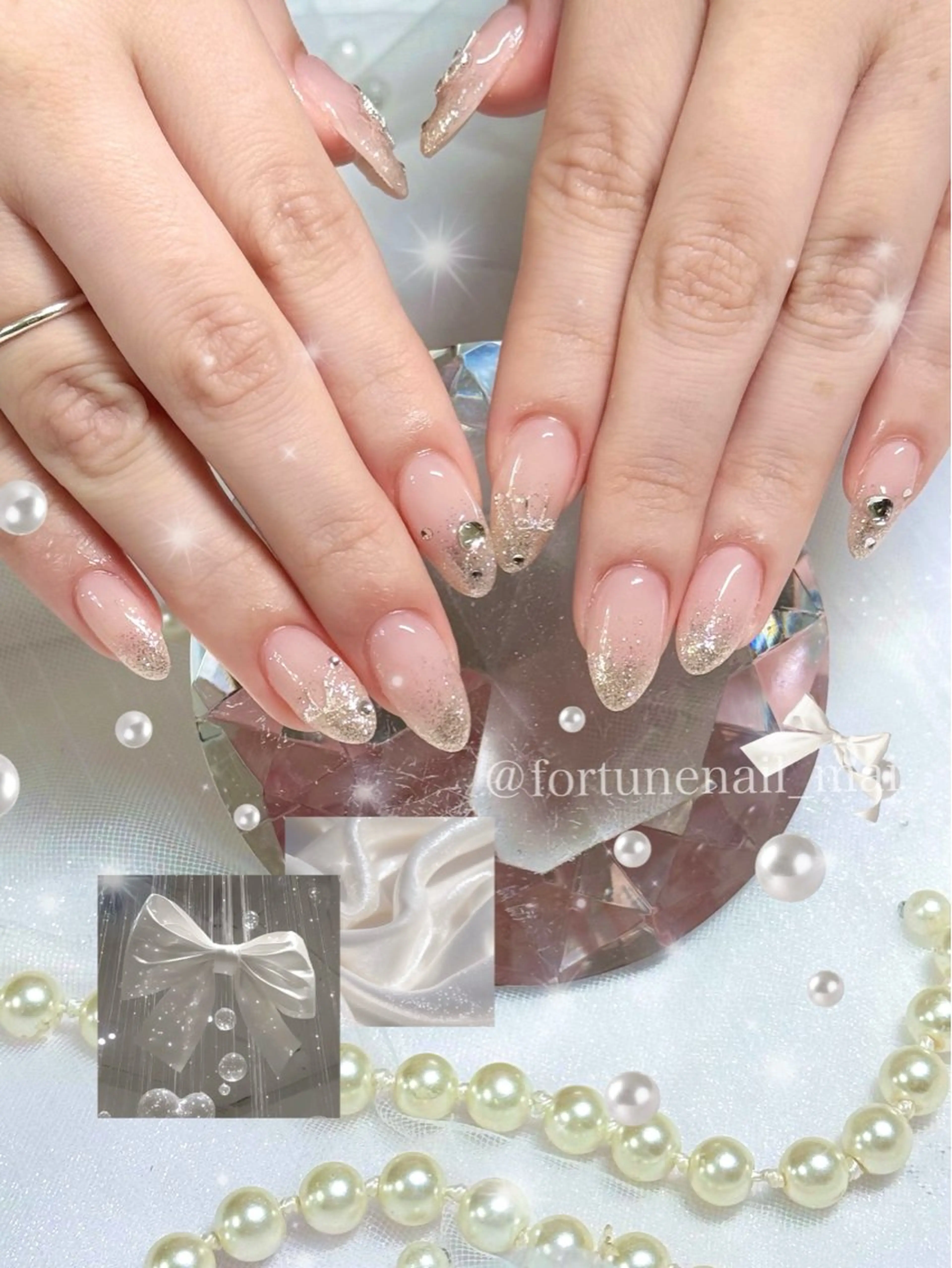 ネイル ラメ(グリッター) ハンドネイル 🎀Mai 🎀のネイルデザイン