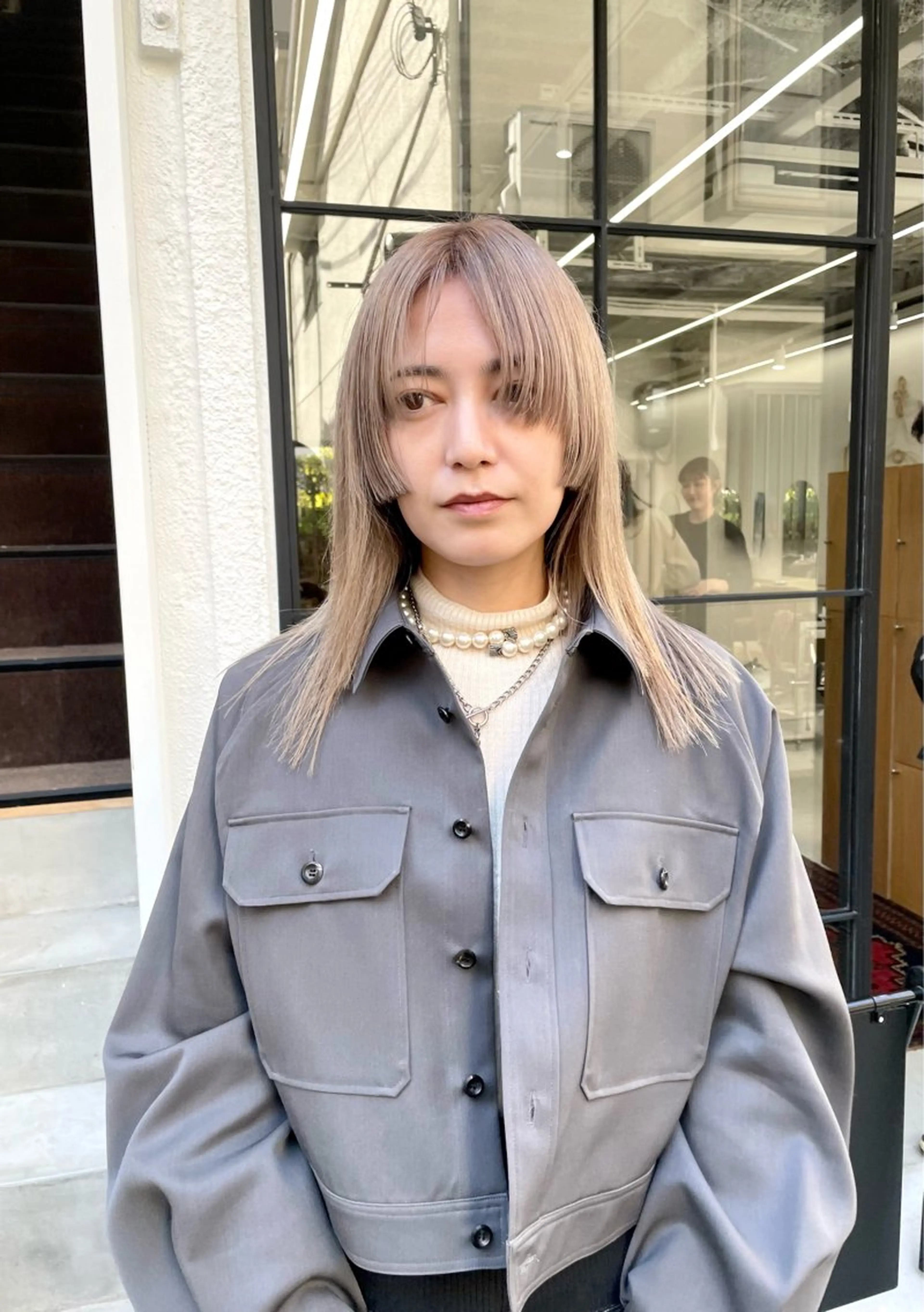 ミディアム カラー パーマ ヘアアレンジ メンズ tatsumi/ボブ ウルフ/レイヤーのヘアスタイル