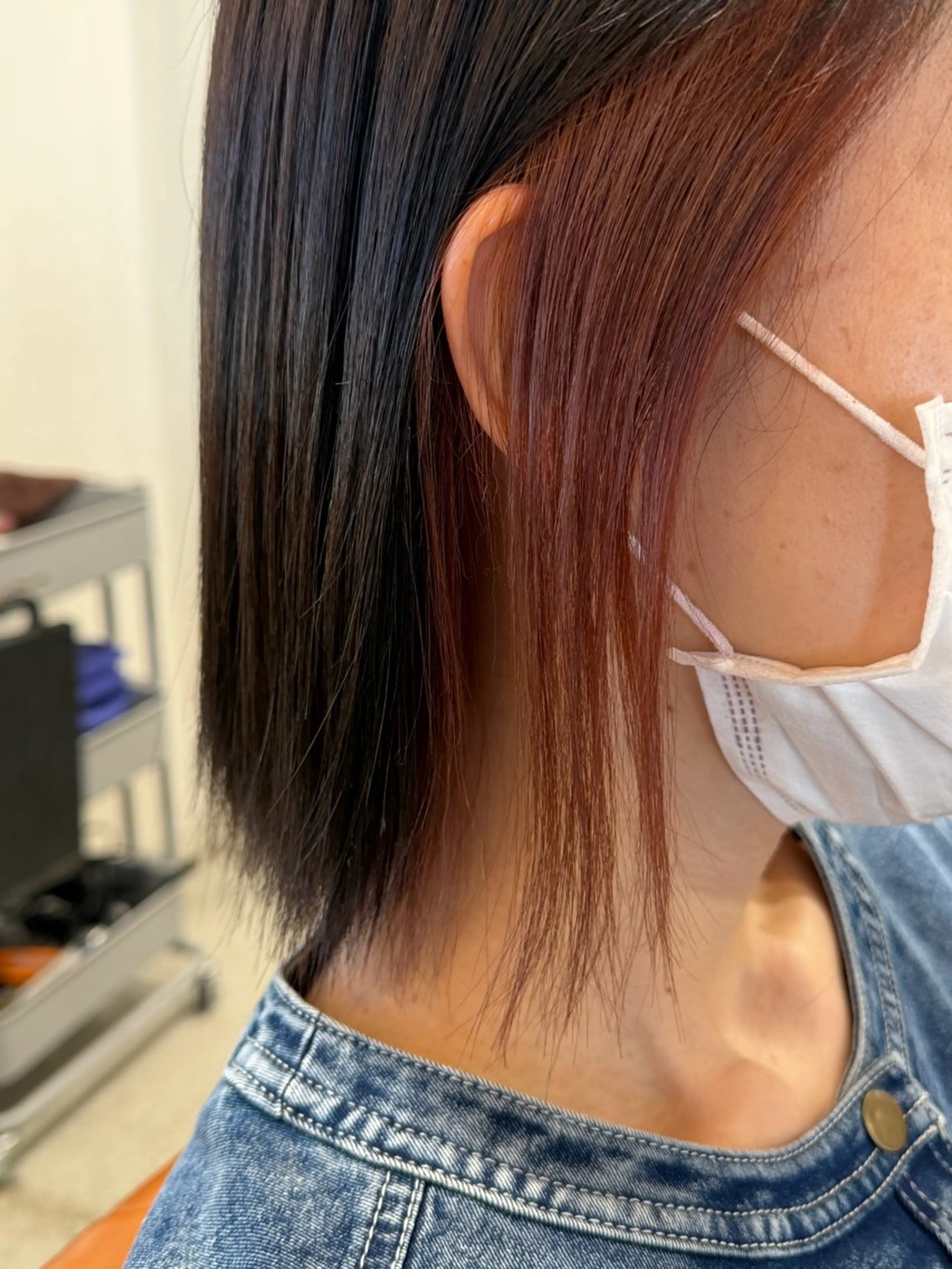 カラー ベージュカラー インナーカラー ピンクカラー ピンクベージュ Gigi  宇都宮所属・Gigi Sakuraのヘアスタイル