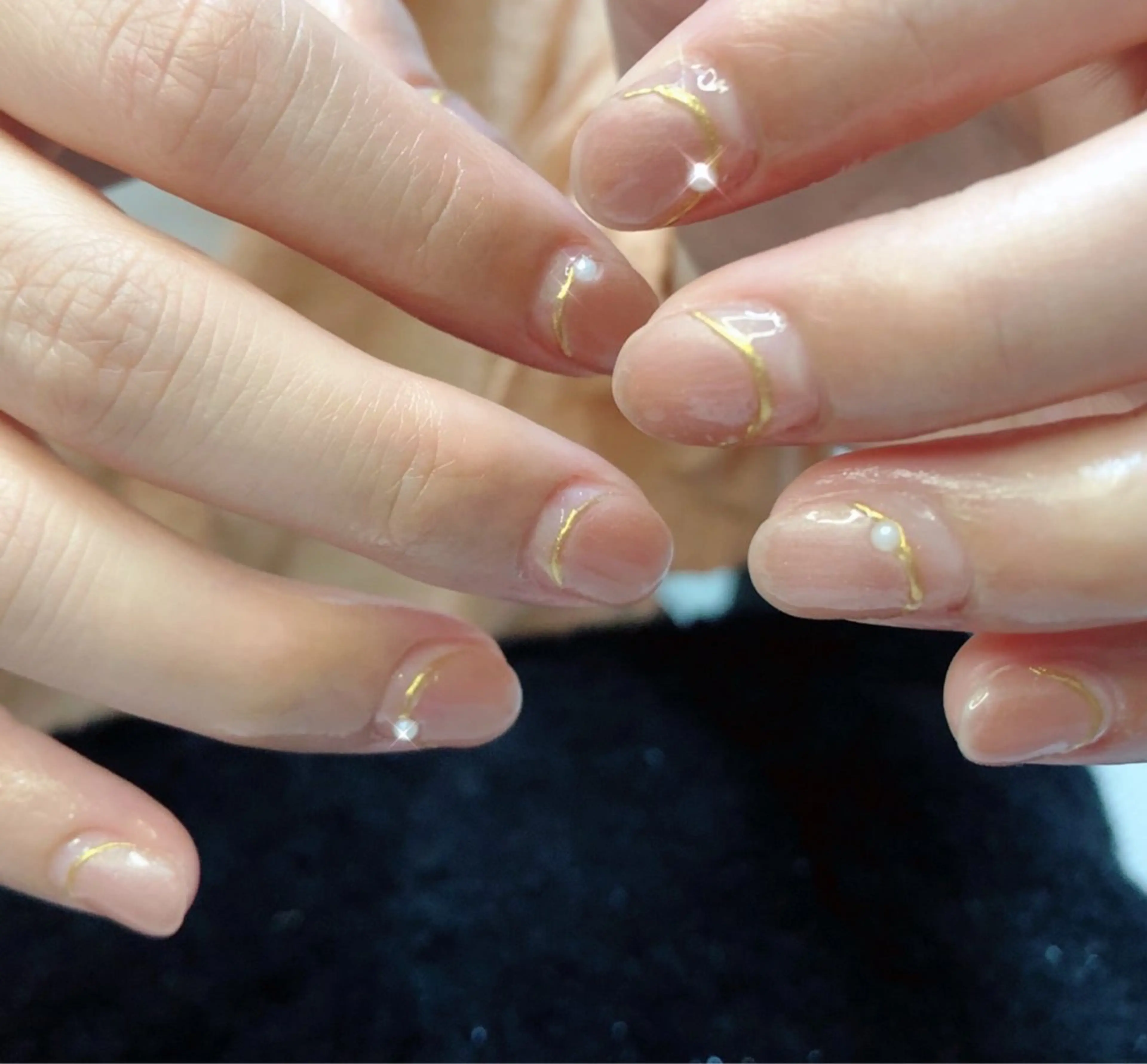 ネイル 長さ出し フレンチネイル ジェルネイル 韓国ネイル マグネットネイル ハンドネイル ハンドケア 大門浜松町 ネイルのネイルデザイン