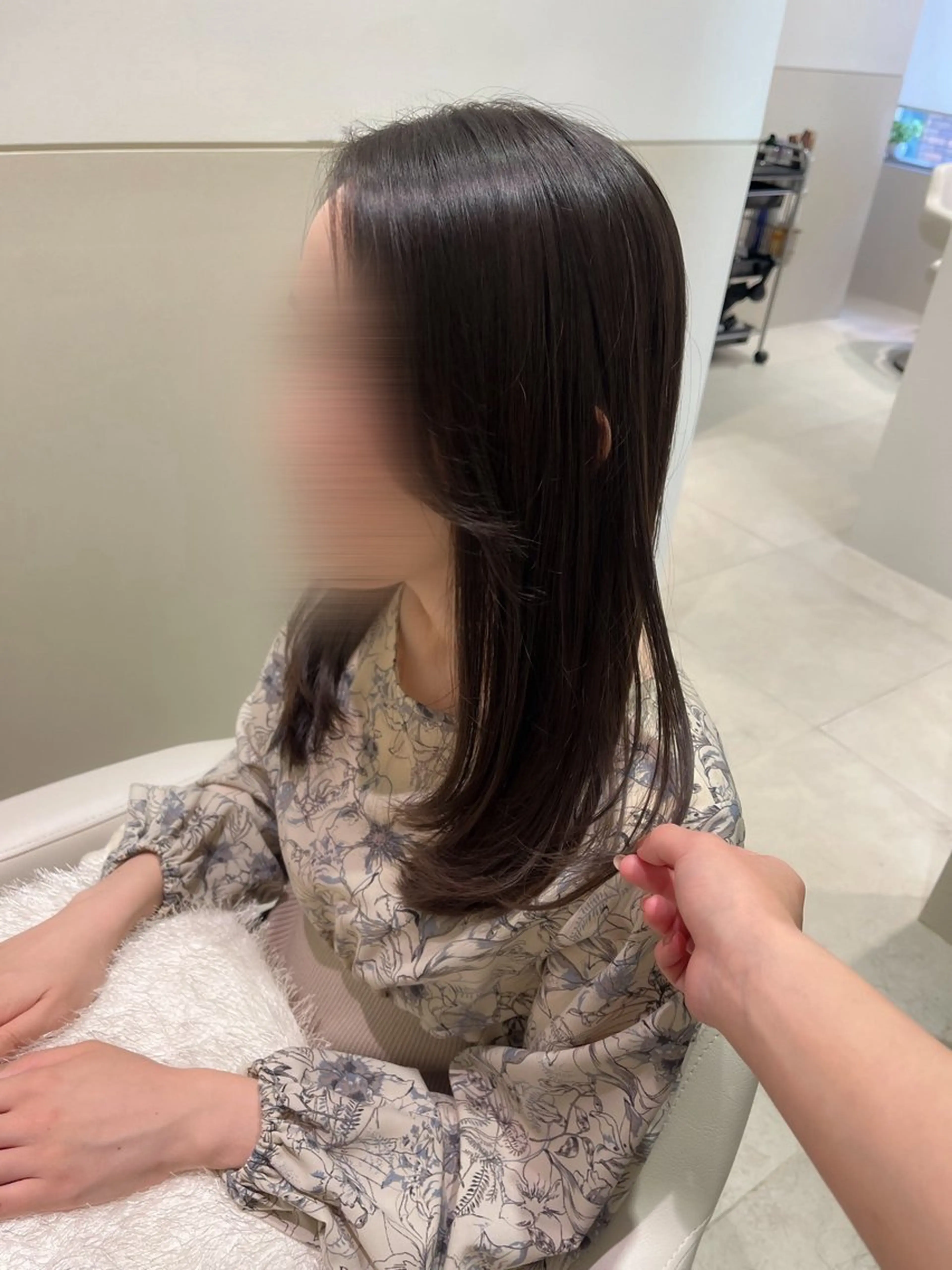 セミロング カット トリートメント SALOWIN京都河原町suite店所属・うる艶カラー／ 髪質改善／arisaのヘアスタイル