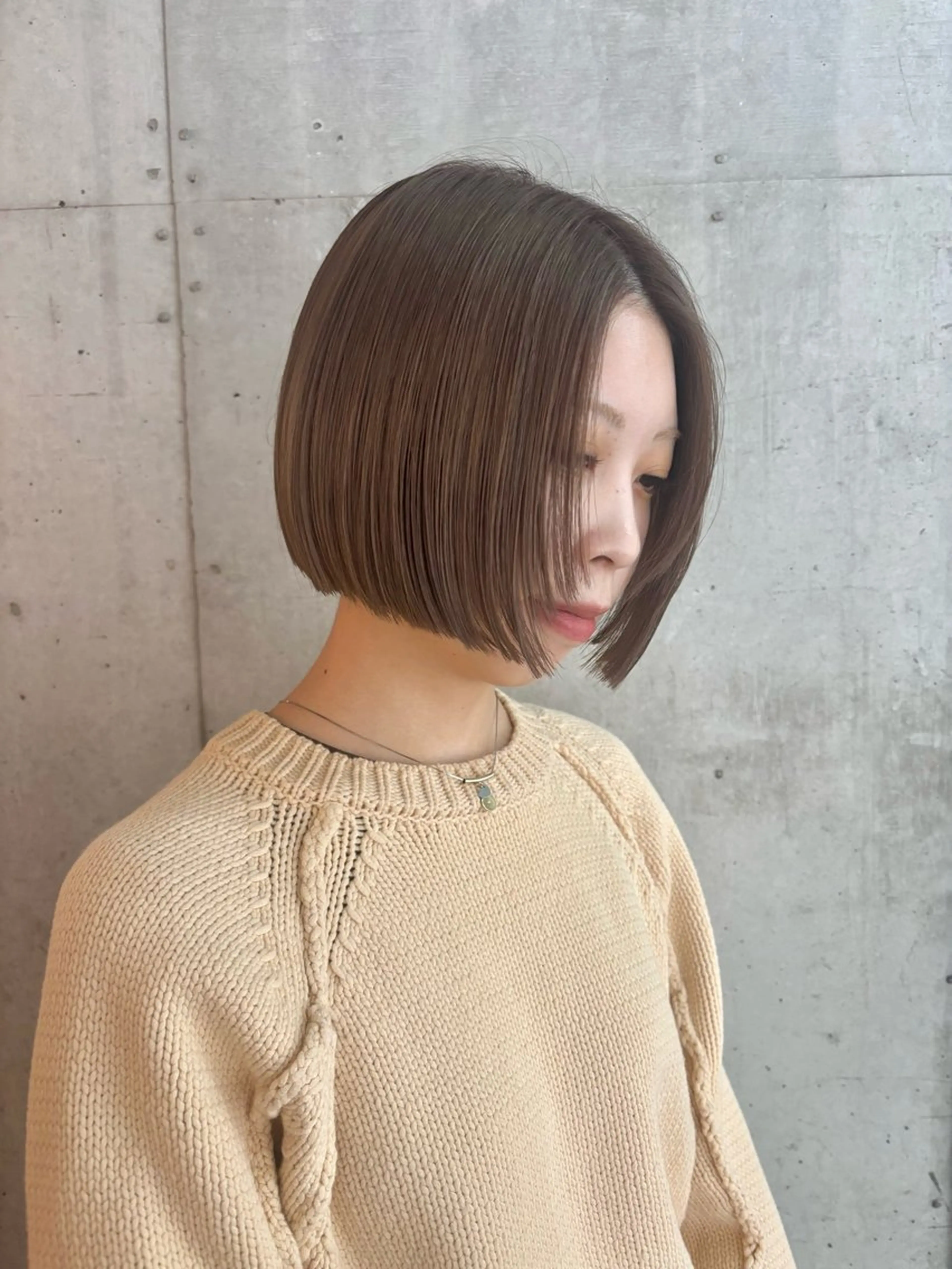 ミディアム カット ヘアカラー ♥️ボブ/ブリーチ なしカラー/mahoのヘアスタイル