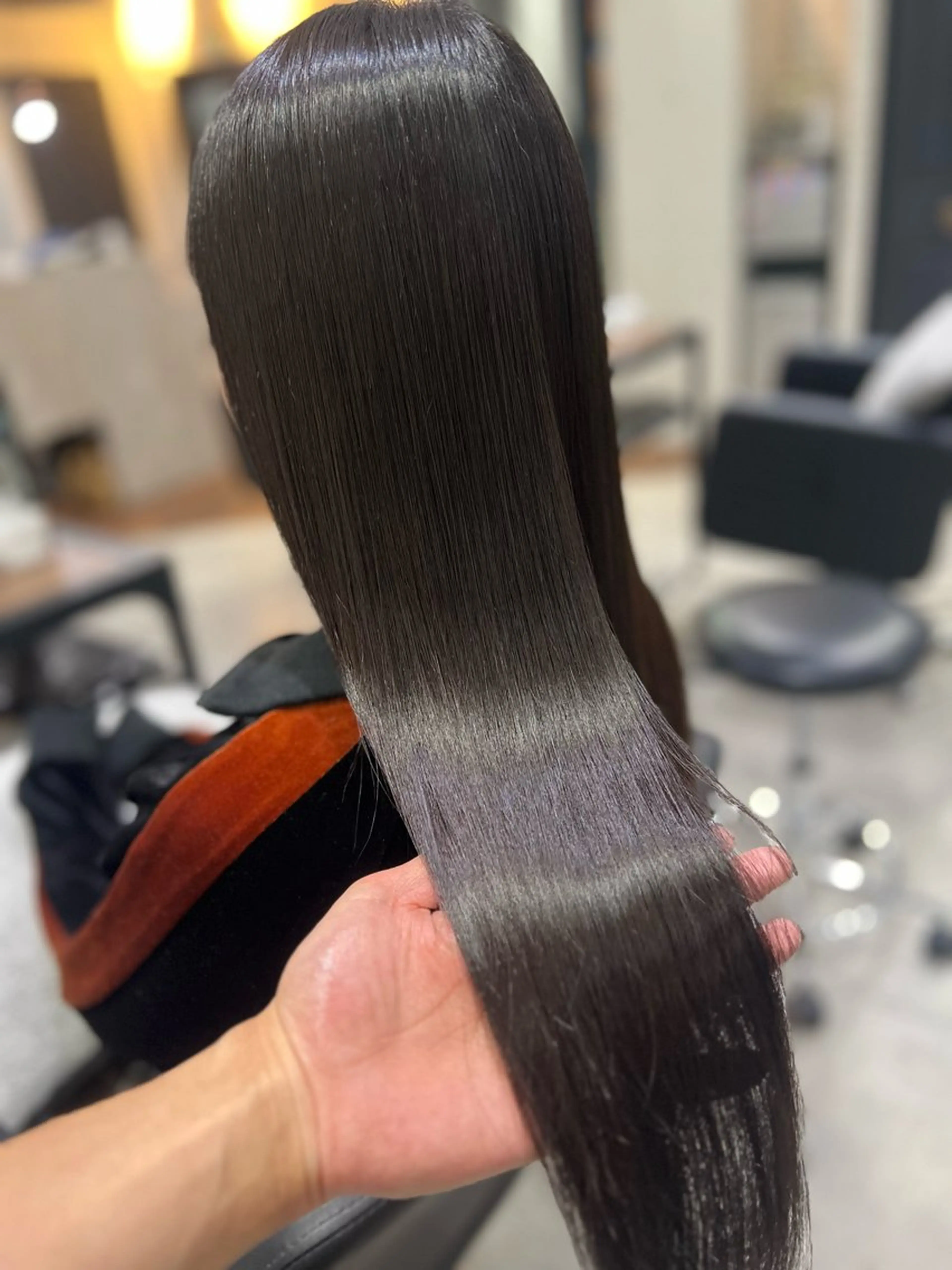 ロング カラー カット 縮毛矯正 トリートメント 🌿海山龍馬🌿前髪 /顔まわり/レイヤーのヘアスタイル