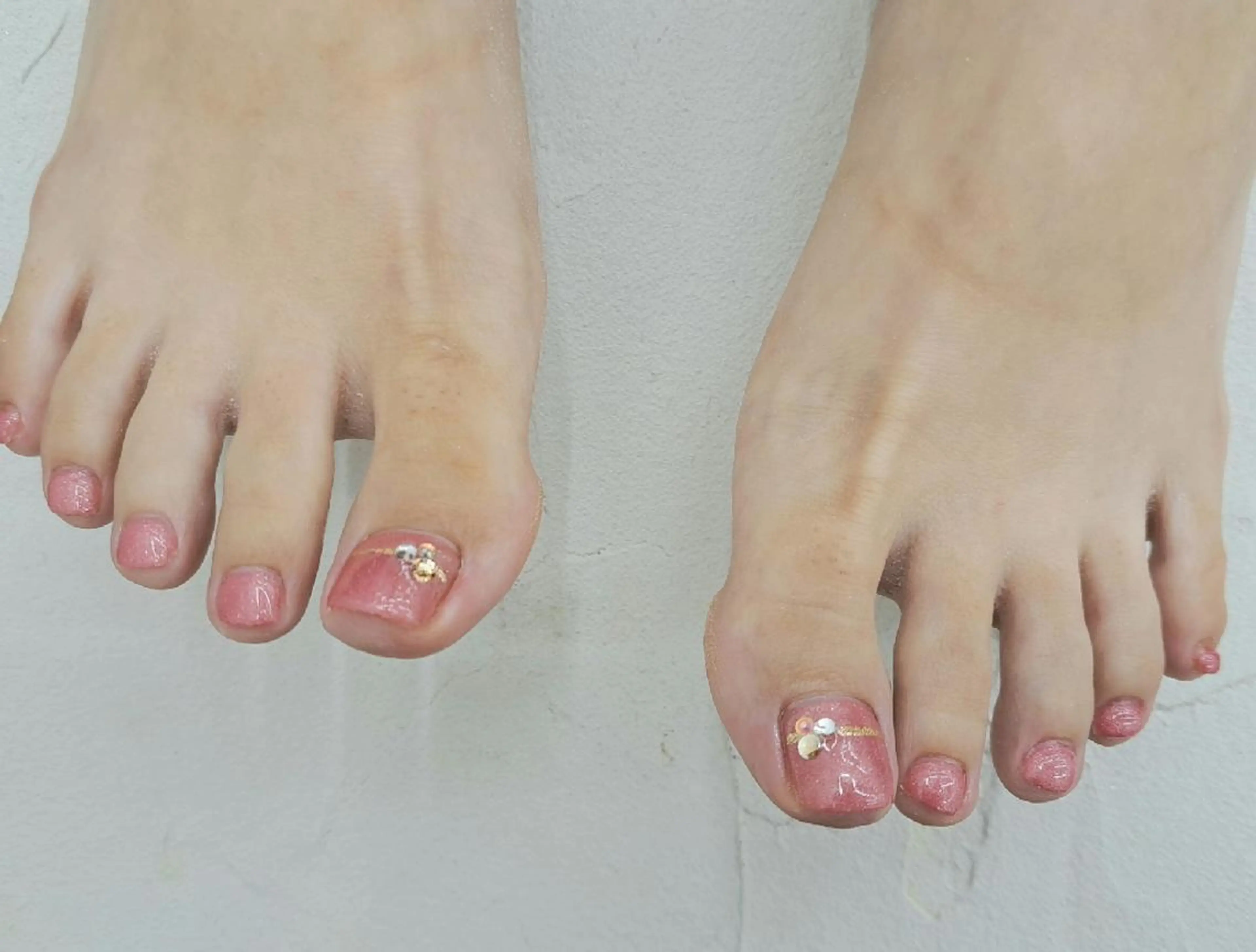 ネイル ストーンネイル フットネイル Bianca八王子 まえさだのネイルデザイン