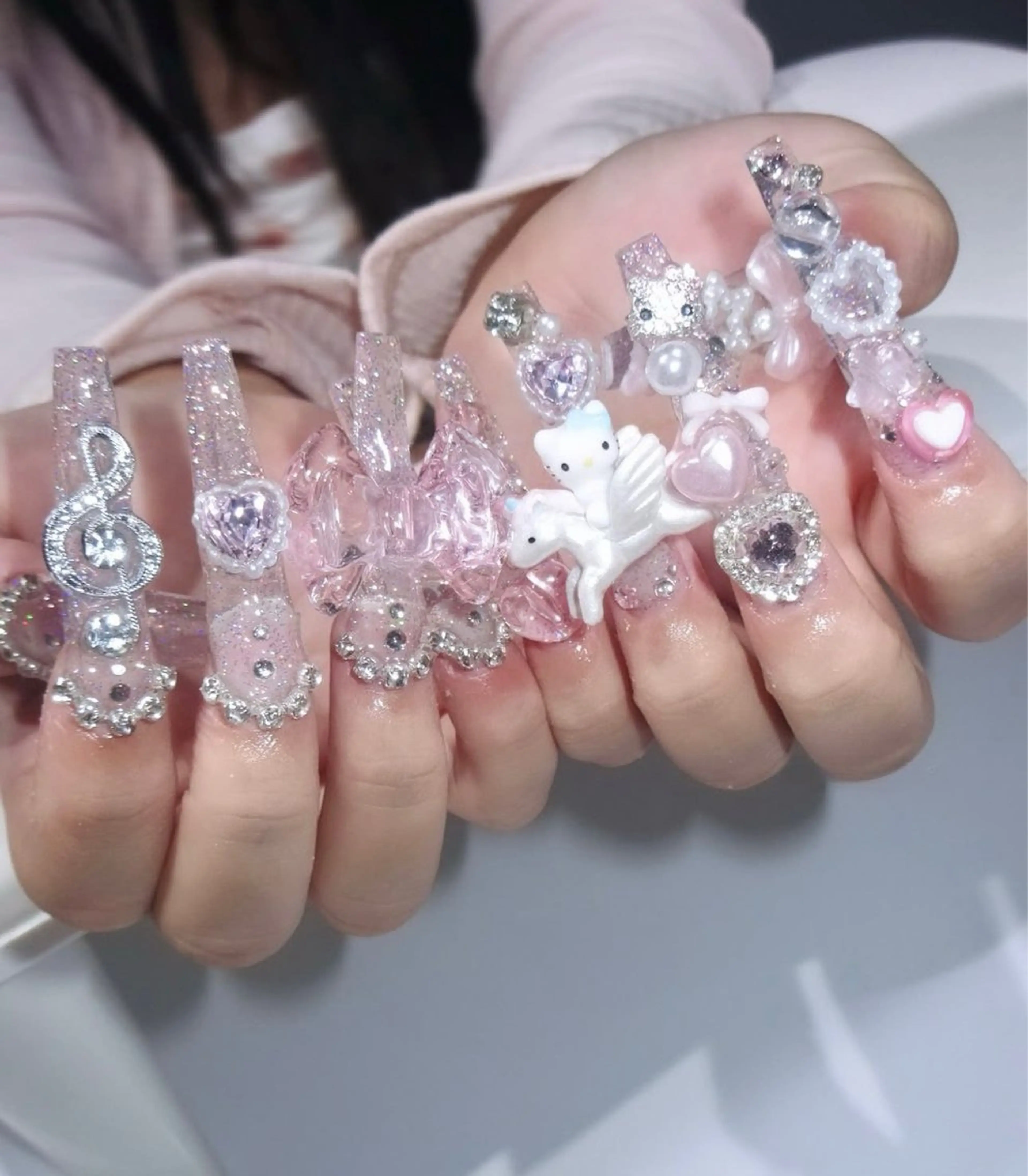 ネイル 長さ出し Mi nailsのネイルデザイン