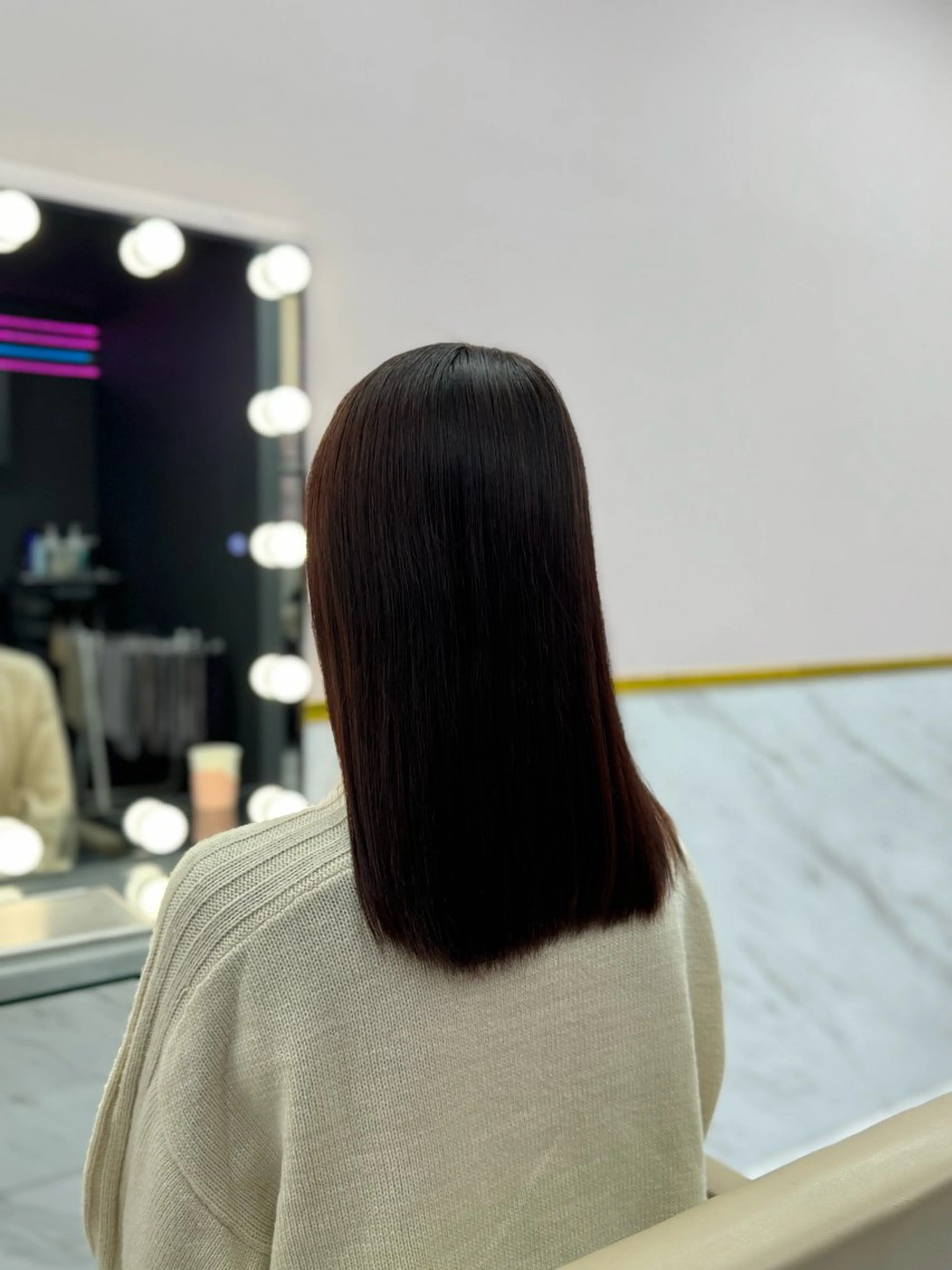 ロング パーマ ストレートパーマ Buzzy 大畠　慎三郎のヘアスタイル