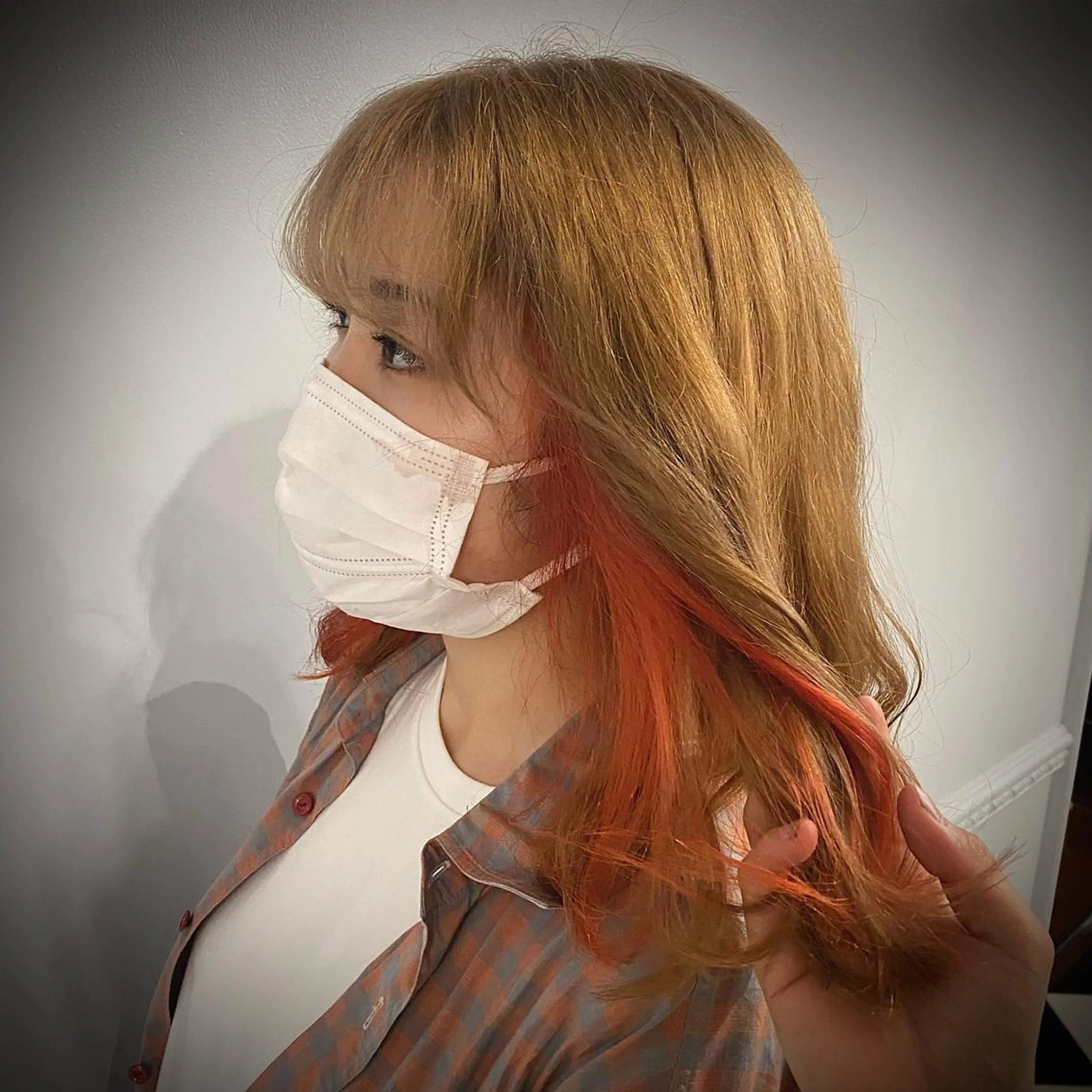 セミロング カラー 大阪ハイトーン /MYUUのヘアスタイル