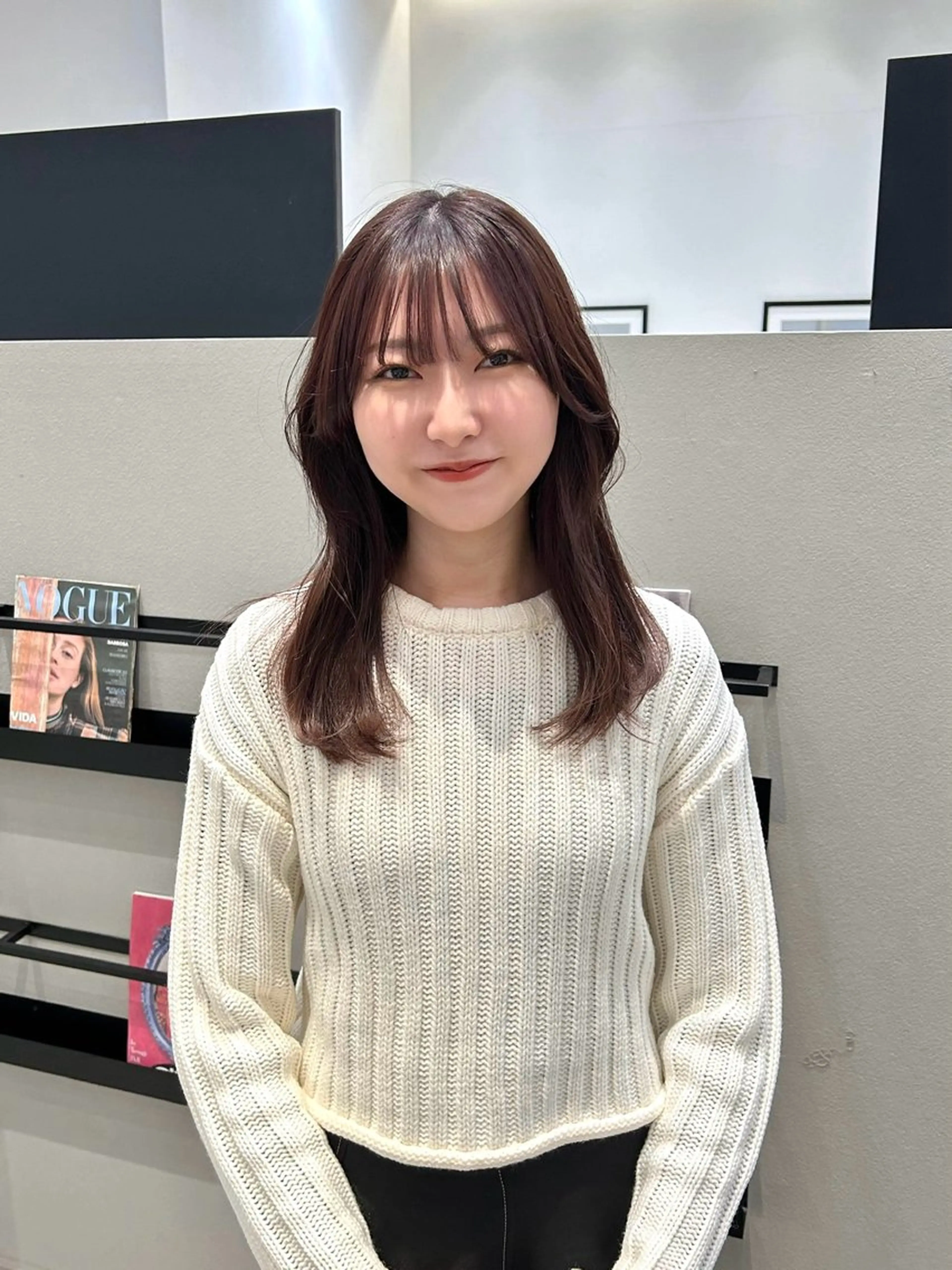 セミロング カラー くびれヘア ktwo☆ 暗艶髪☆姫野琳のヘアスタイル