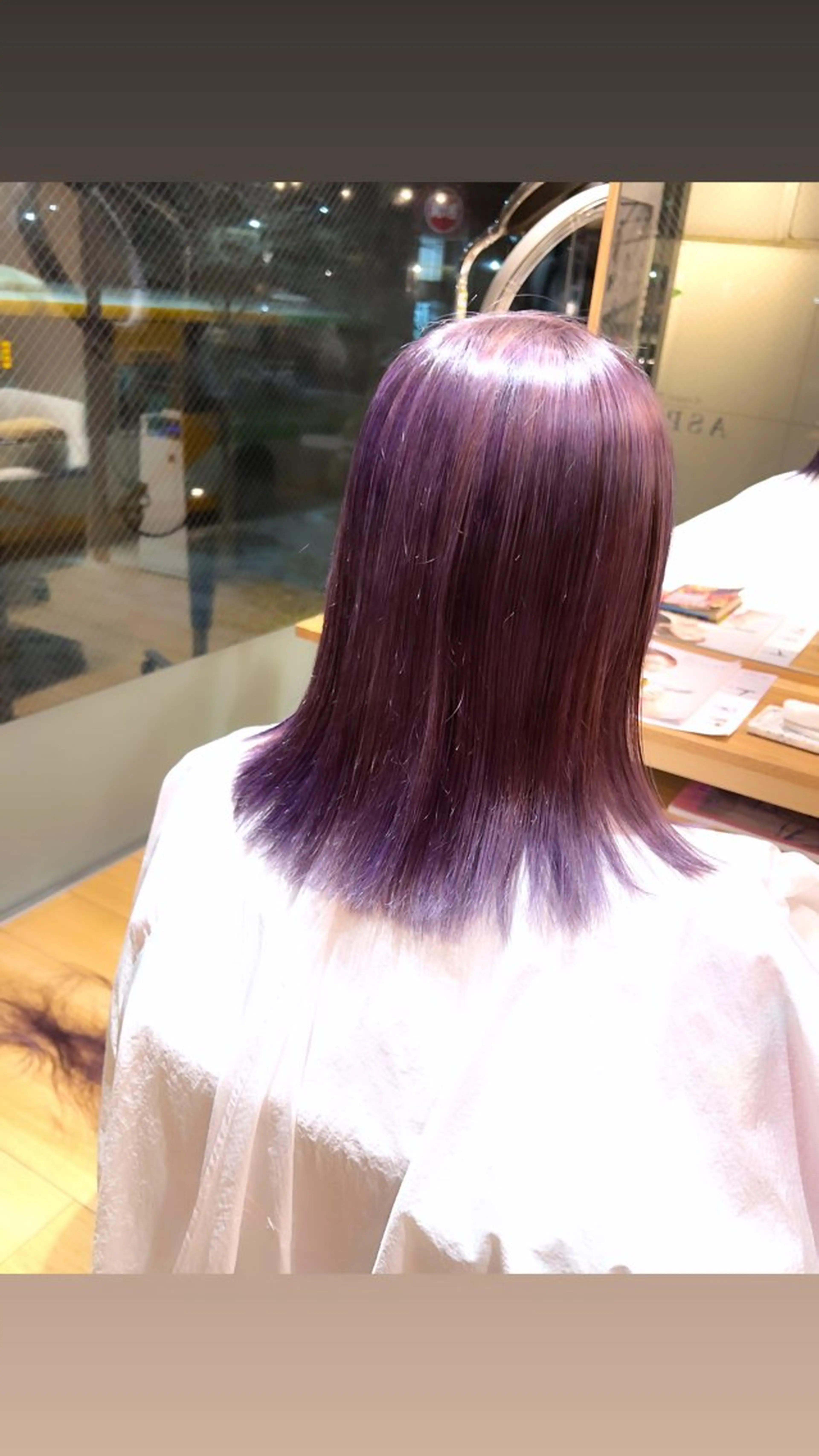 セミロング カラー 全国1位🥇世界5位 小野田　礼花のヘアスタイル