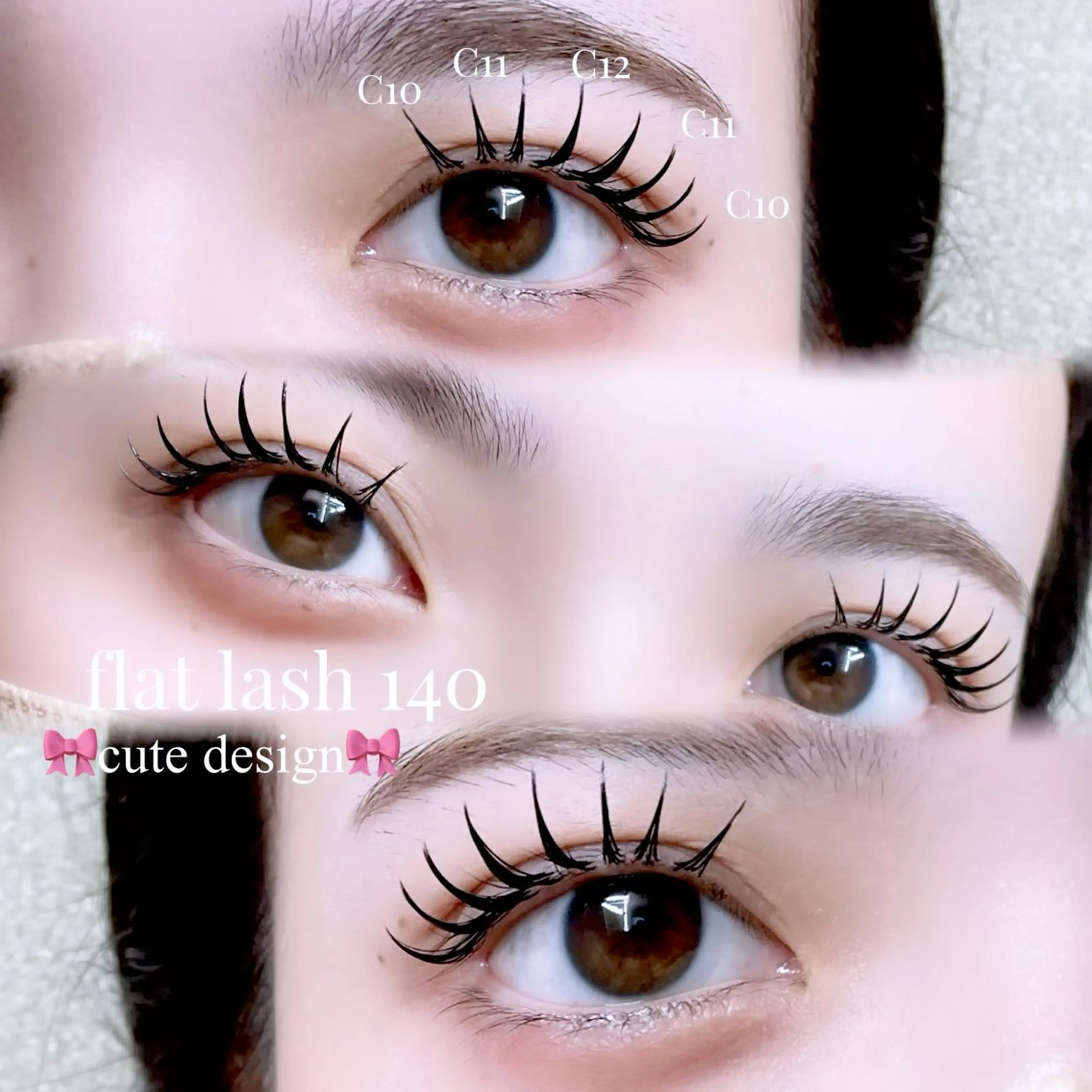 マツエク・マツパ マツエク Ren♡梅田┋束感 マツエク┋パリエクのマツエク・マツパデザイン