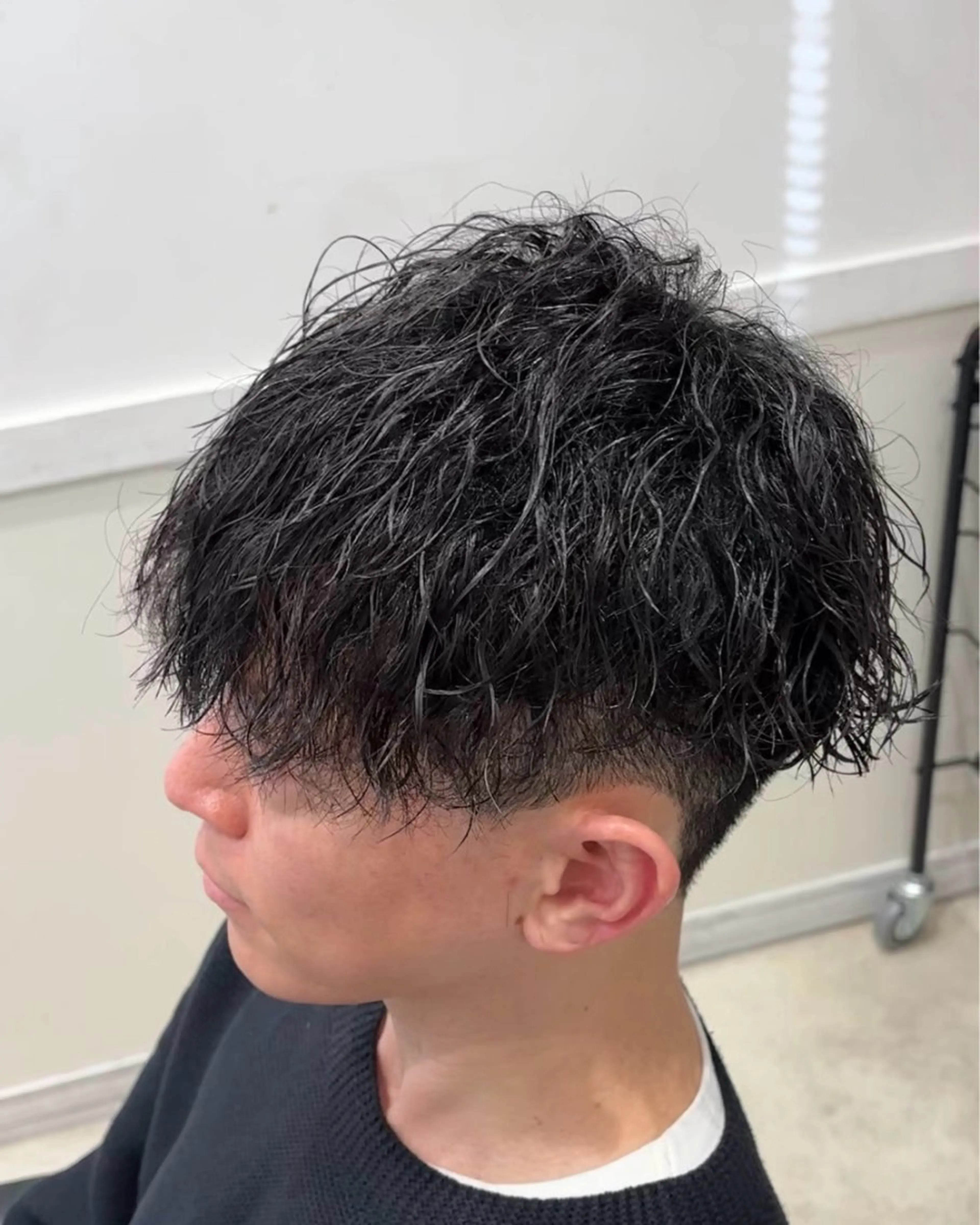 ショート パーマ メンズ カット パーマ トリートメント クセを最大限に活かす メンズパーマ奈良大祐のヘアスタイル