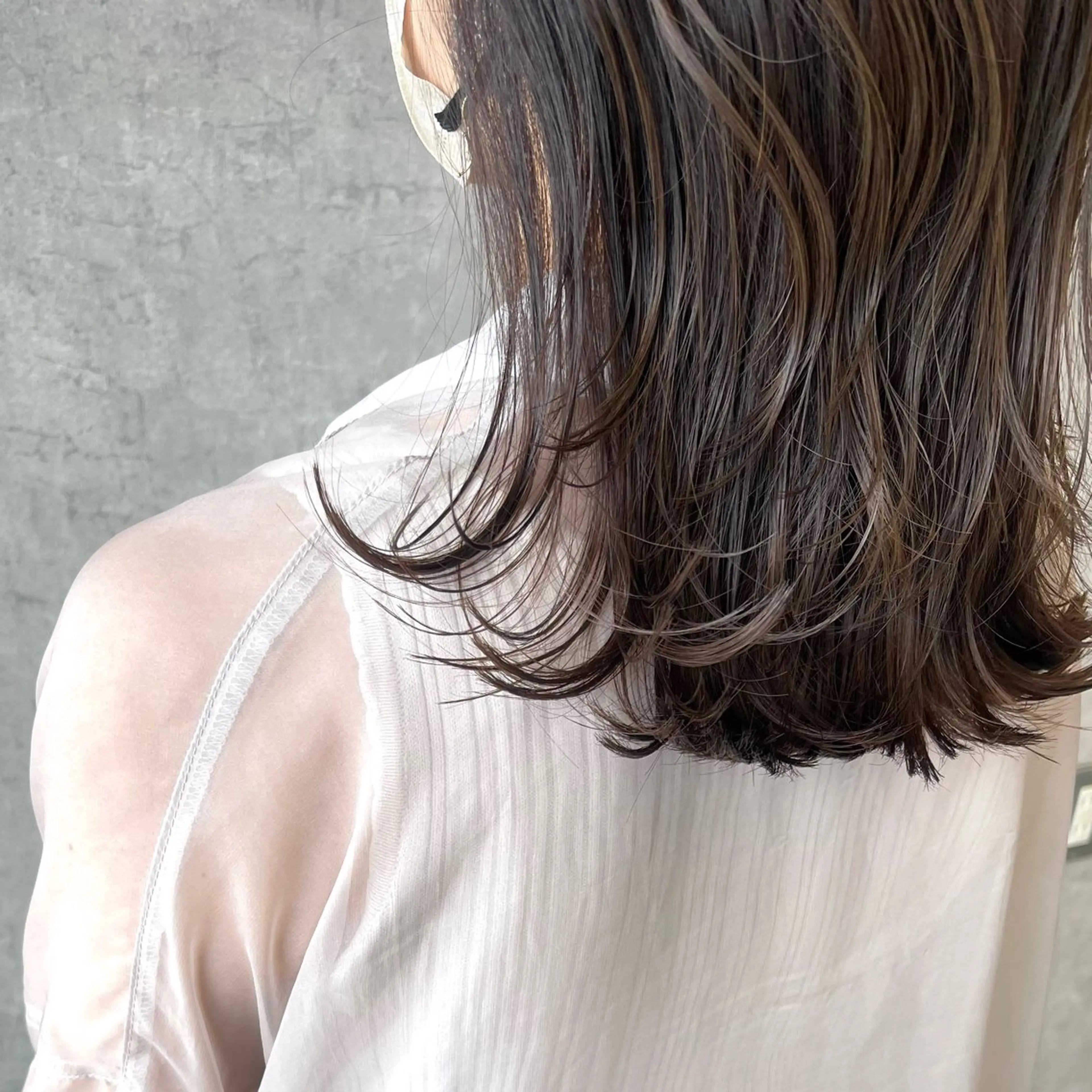 セミロング カラー ヘアアレンジ カット ヘアカラー トリートメント merci.所属・🌻あいり merci.🌻のヘアスタイル
