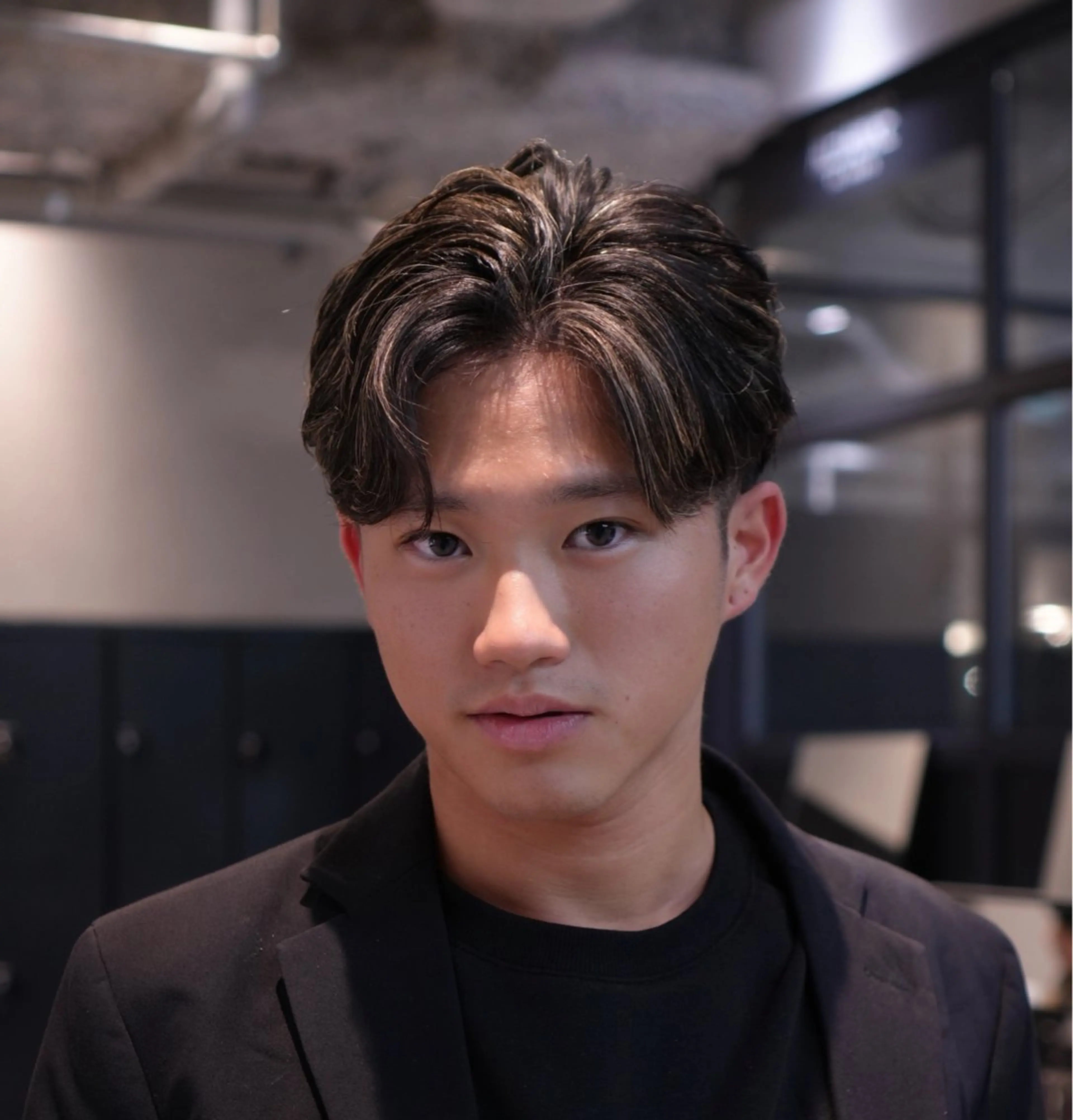 メンズ メンズハイライト 奈良奎汰 メンズカットのヘアスタイル