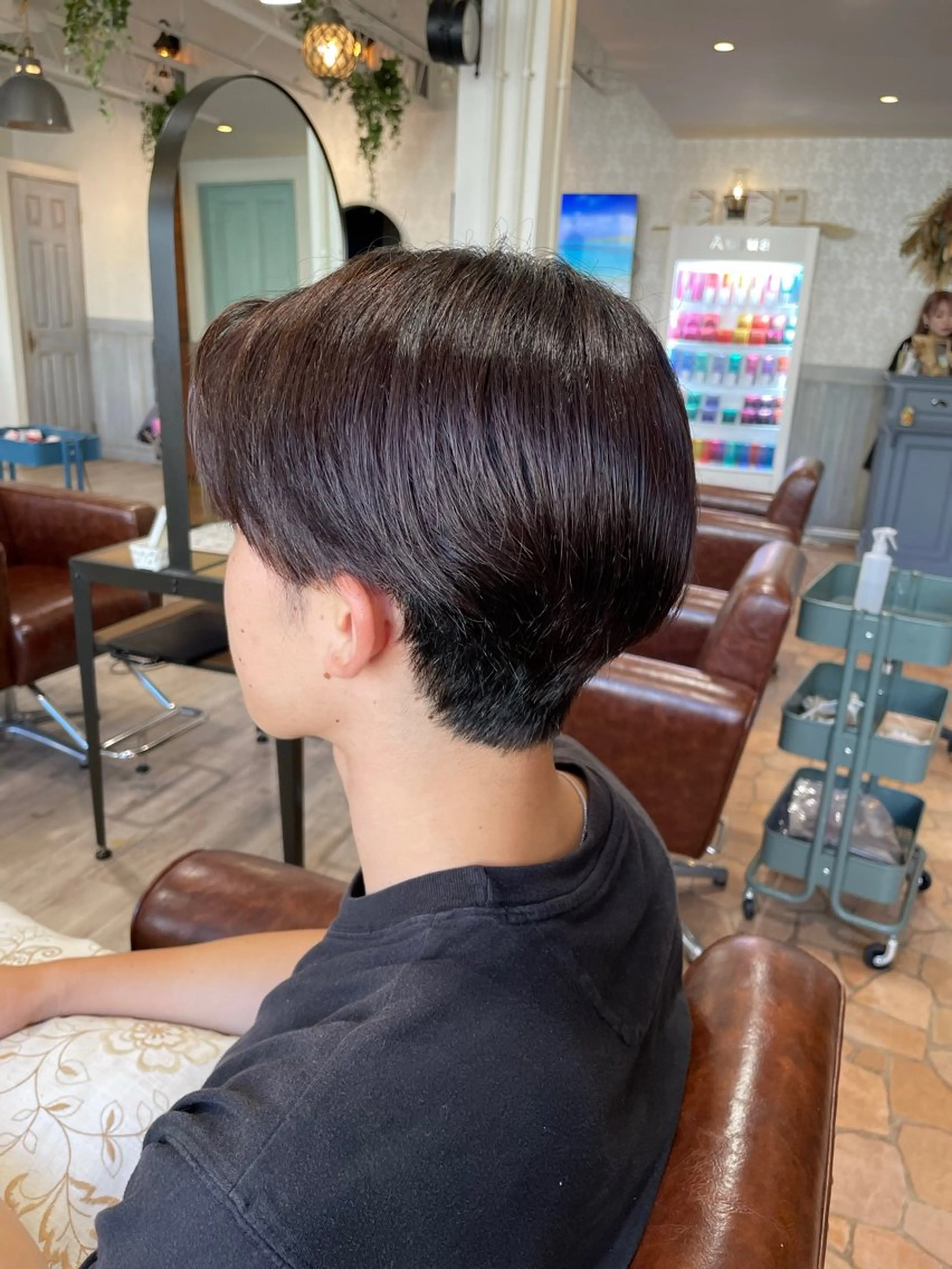 メンズ 艶感暖色カラー /透明感/瀬戸山舞のヘアスタイル