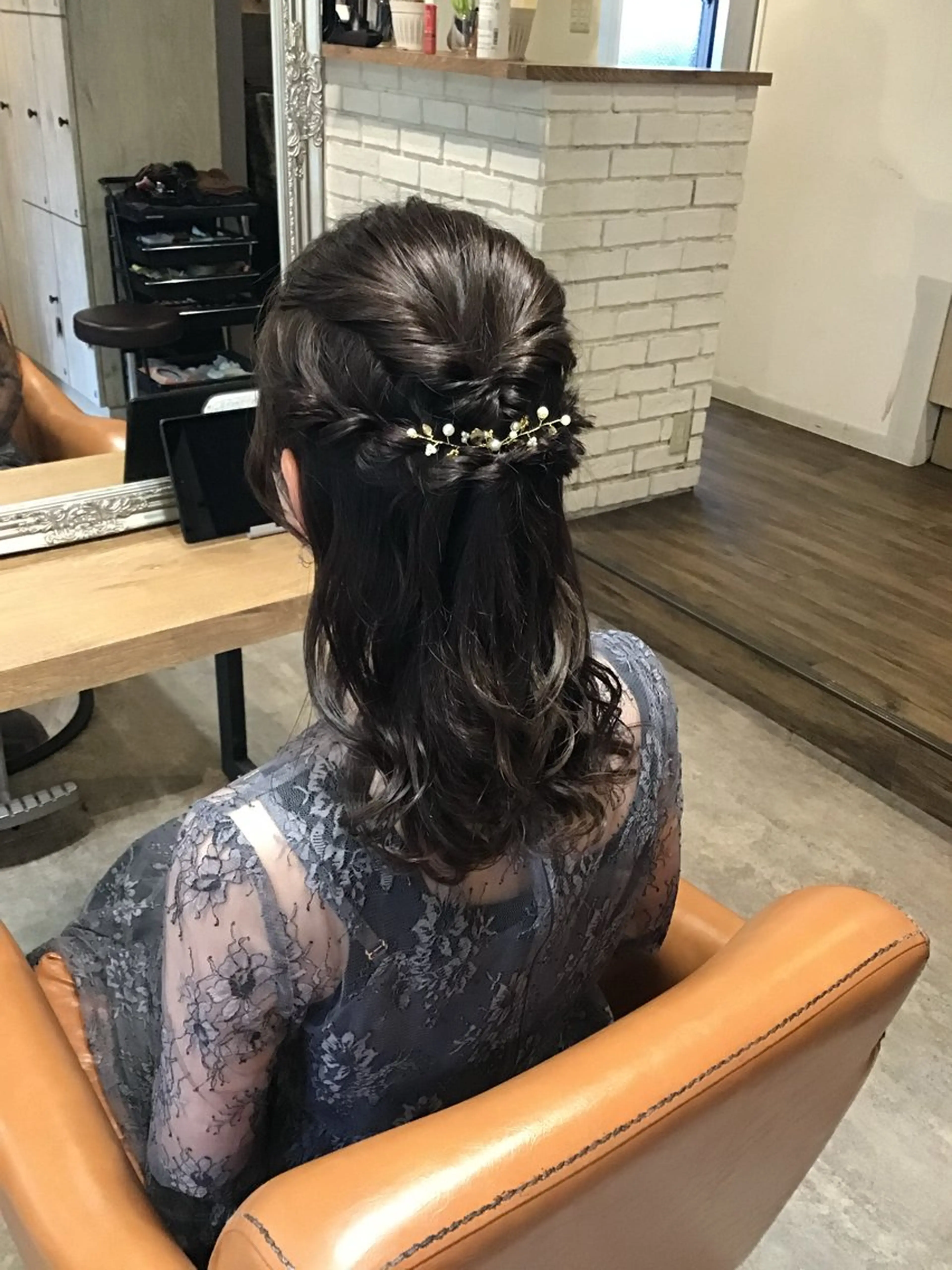 セミロング ヘアセット hair design HARE所属・𝑯𝑨𝑹𝑬 🧦𝑨𝑶𝑰のヘアスタイル