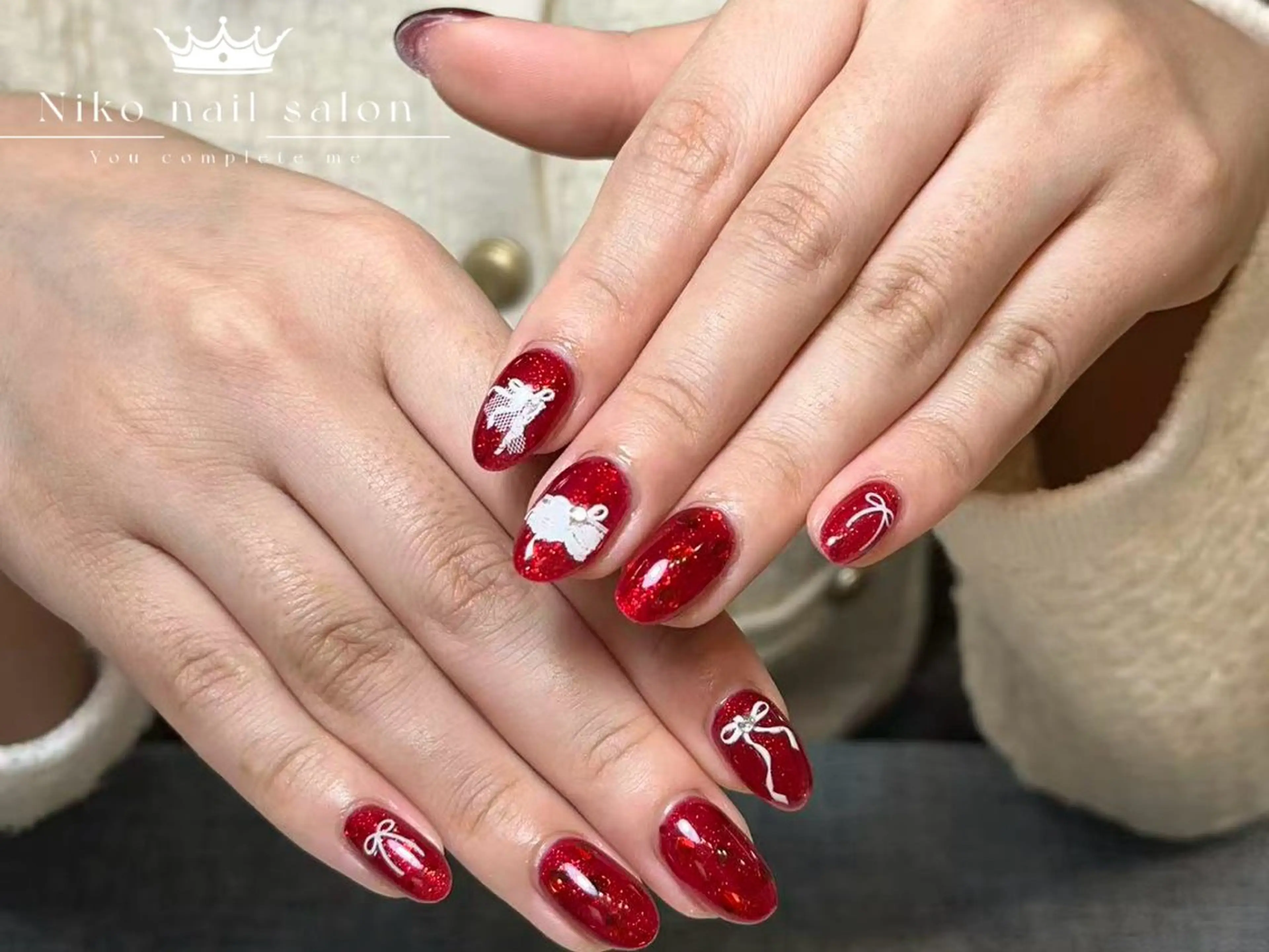 ネイル チークネイル フットネイル フレンチネイル ジェルネイル ガラスフレンチ 柚子 Nikoのネイルデザイン