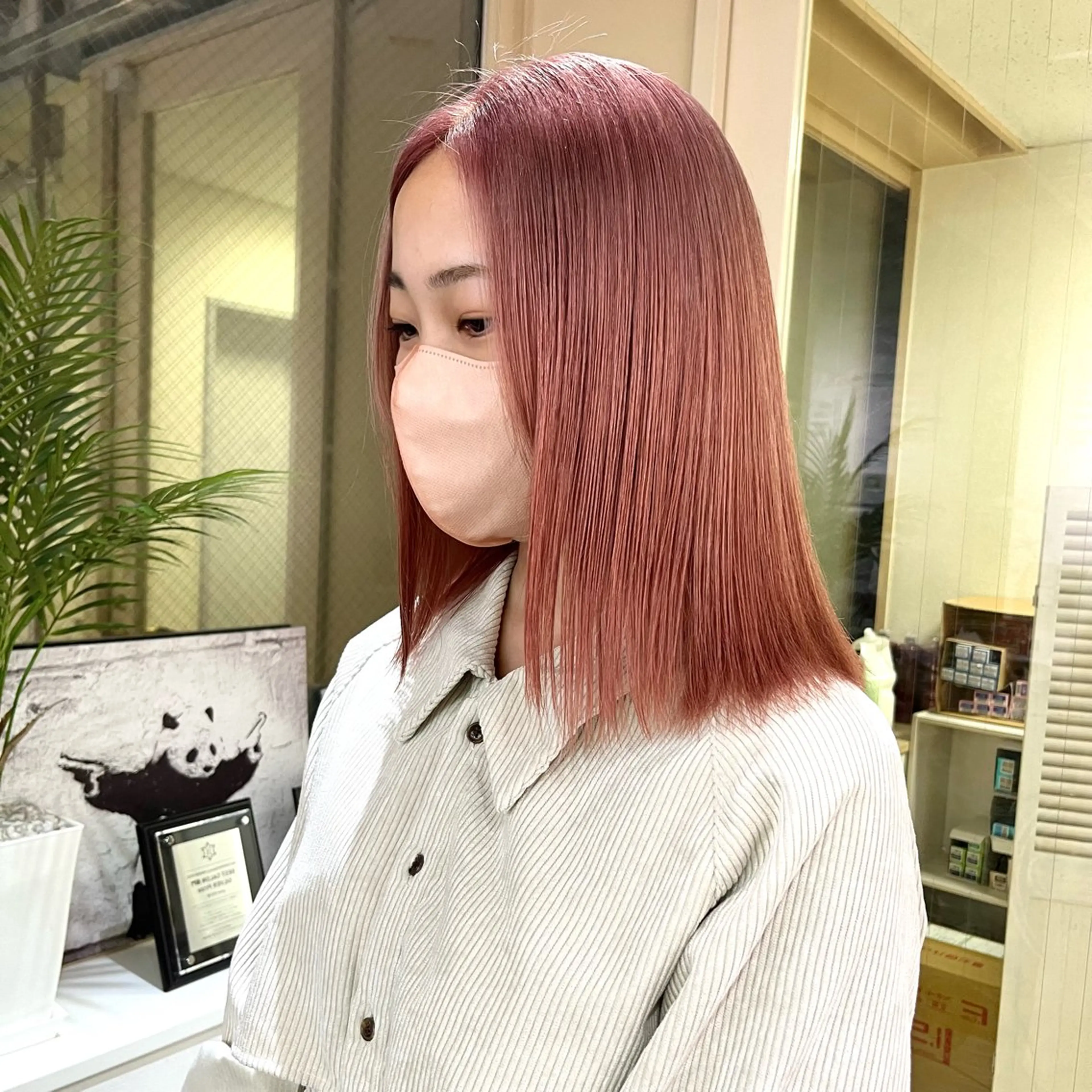 カラー カット ヘアカラー トリートメント 渋谷🎨ハイトーン ×エクステ🎨レンのヘアスタイル