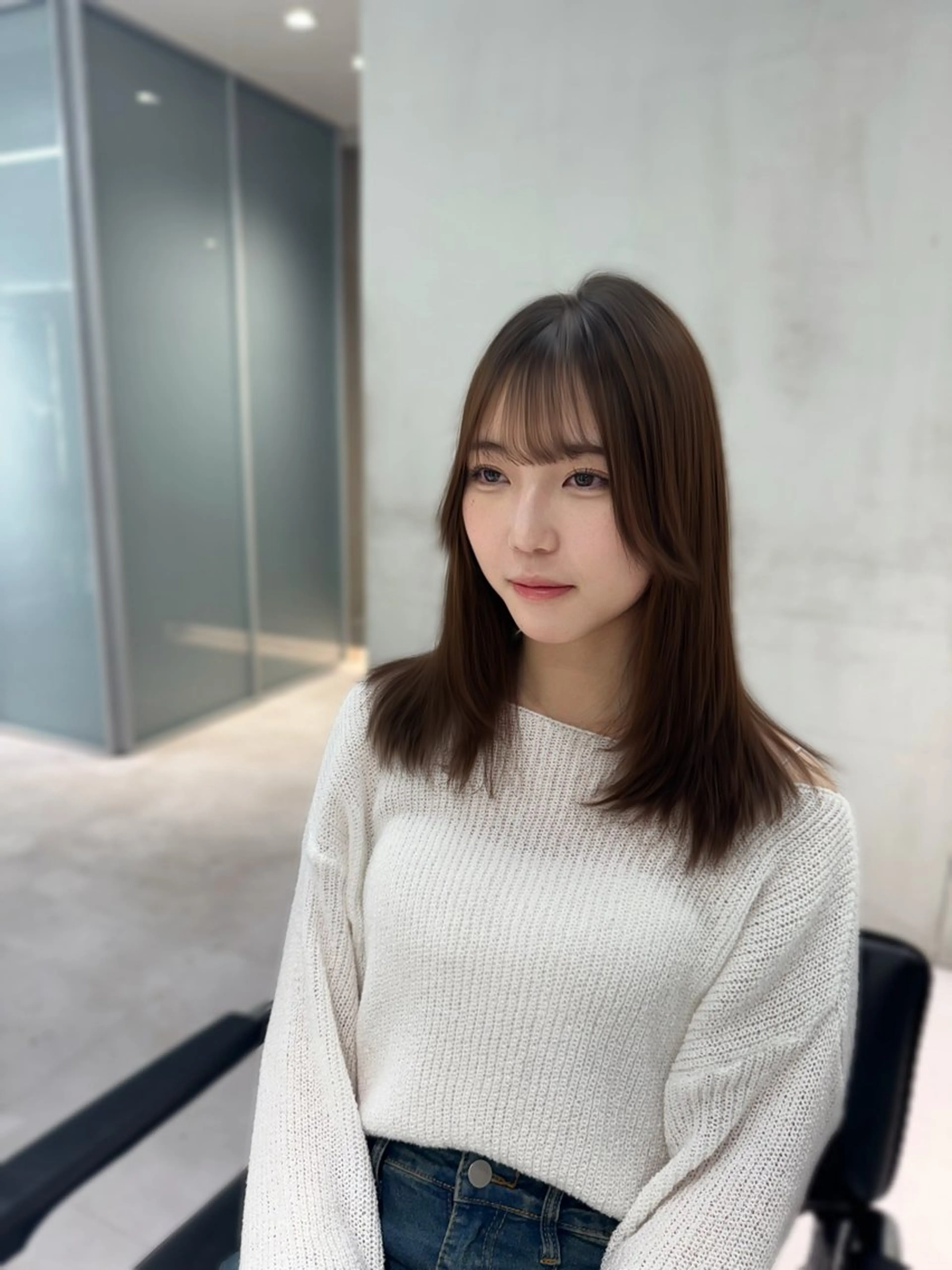 【🪄ちょいメンテ🪄】前髪カット+ワンカラー+プチトリートメントの写真