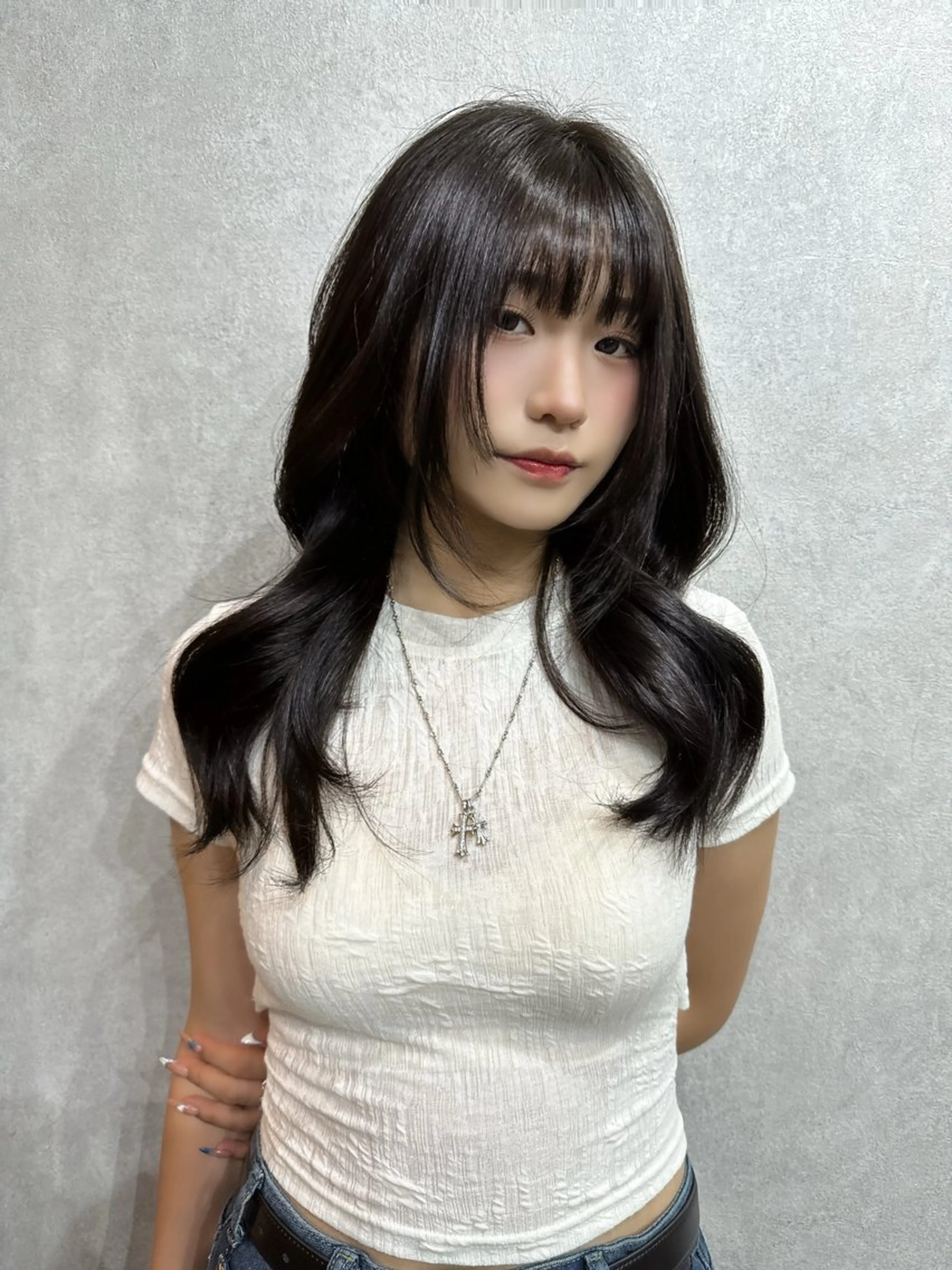 ロング カラー レイヤーカット AIRI layer cut hairのヘアスタイル