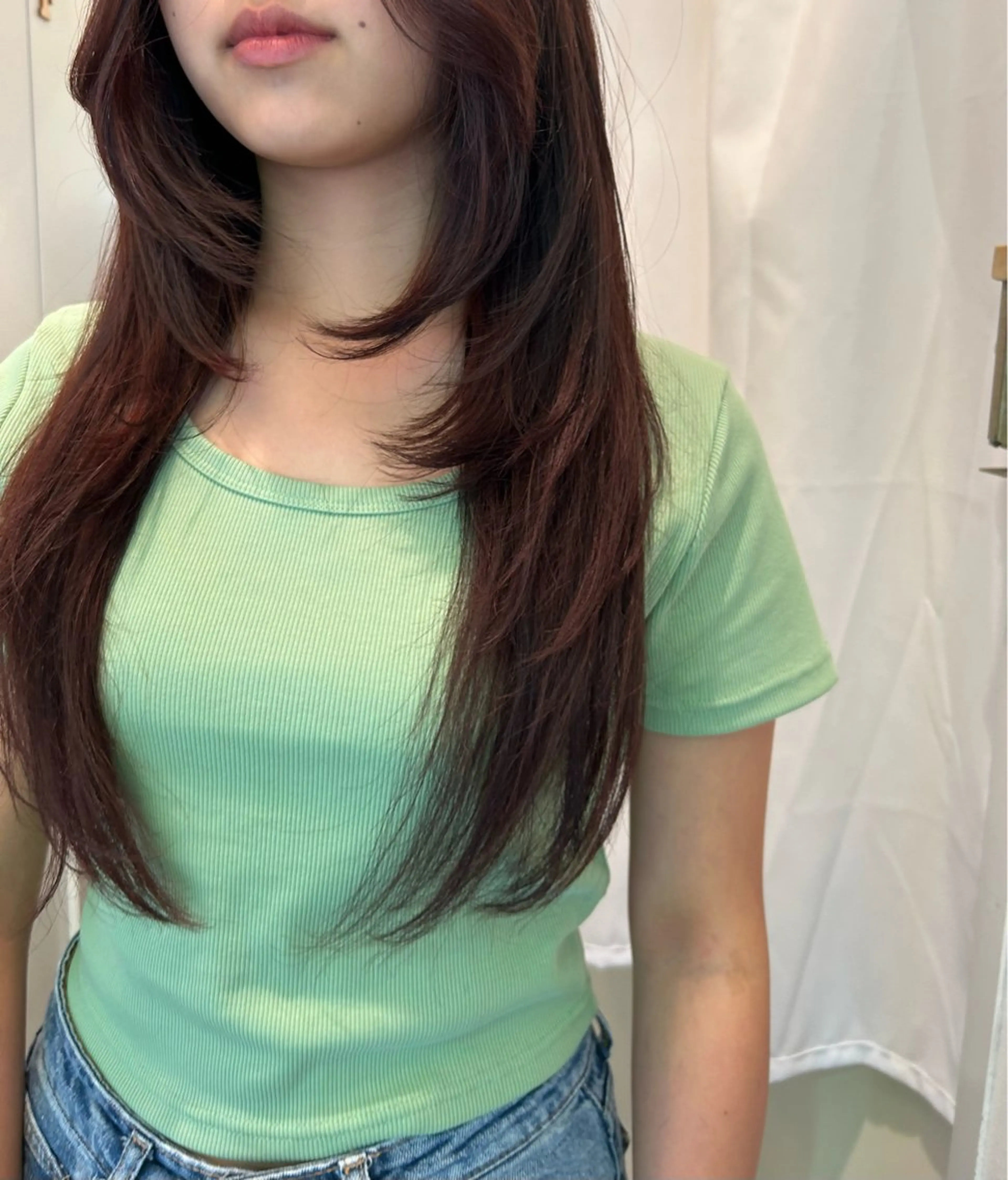 ロング レイヤーカット カット Hiiro/レイヤー /海外ヘアのヘアスタイル