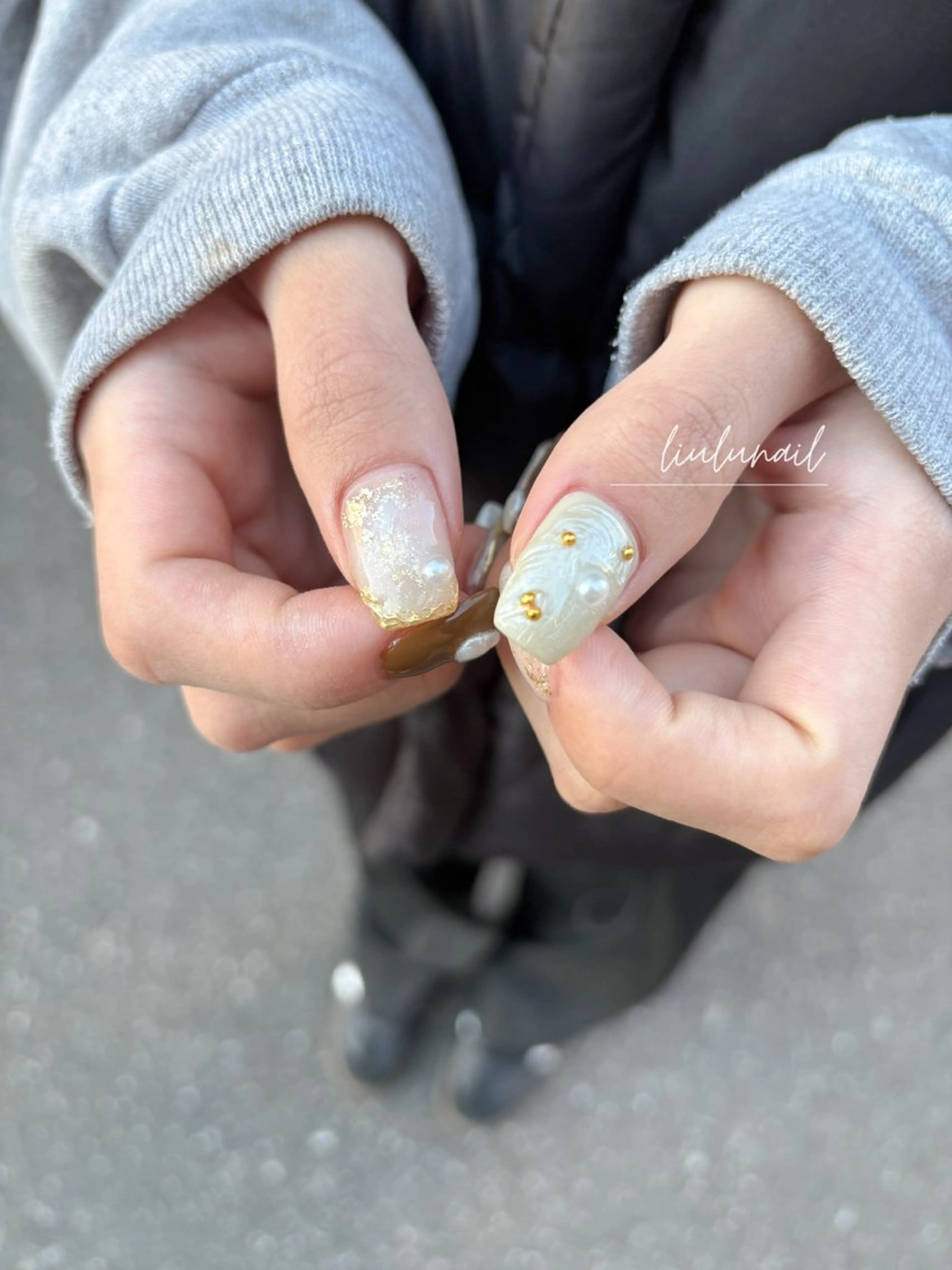 ネイル ニュアンスネイル ハンドネイル liulu nailのネイルデザイン