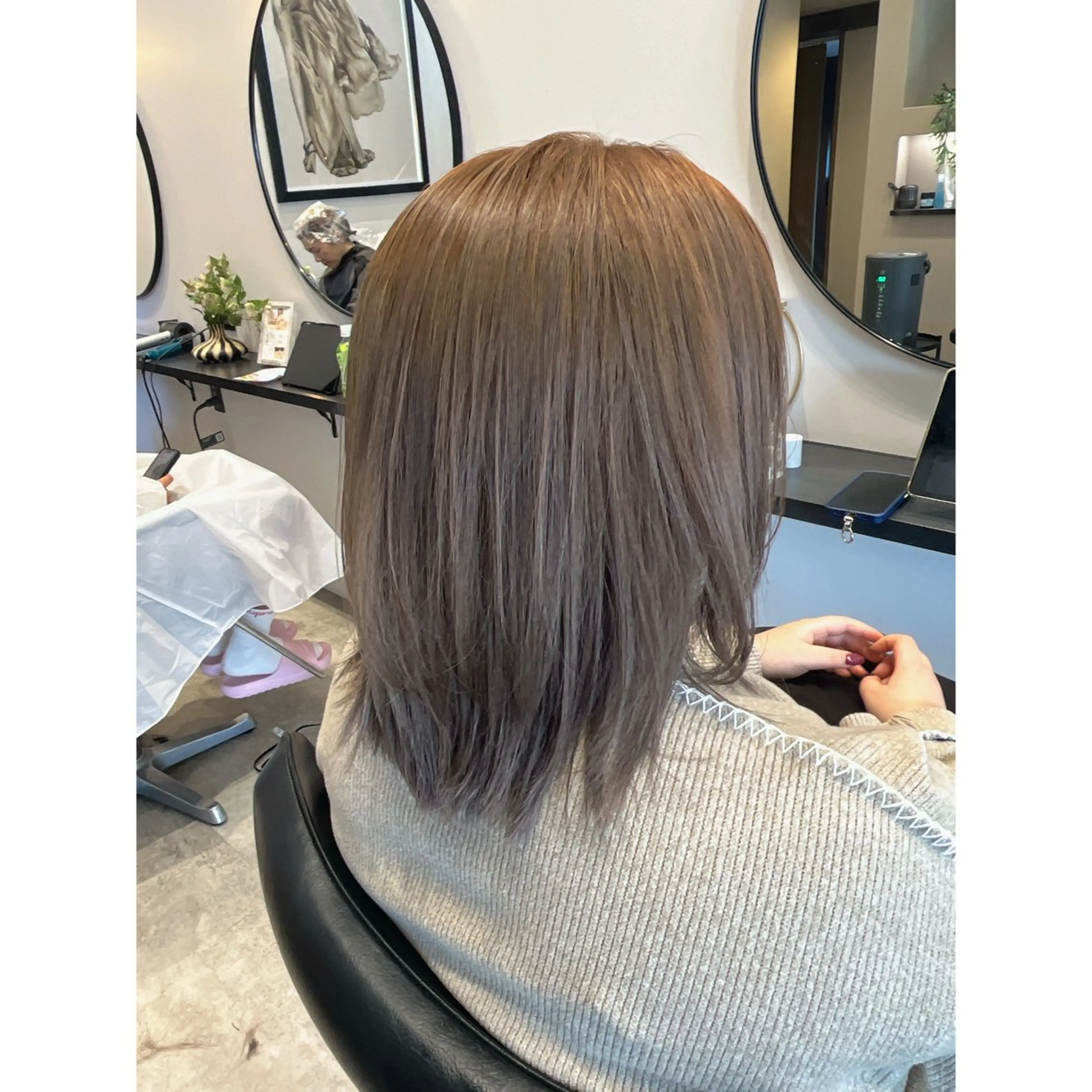 ミディアム 垢抜け/イメチェン color🦩ちあきのヘアスタイル