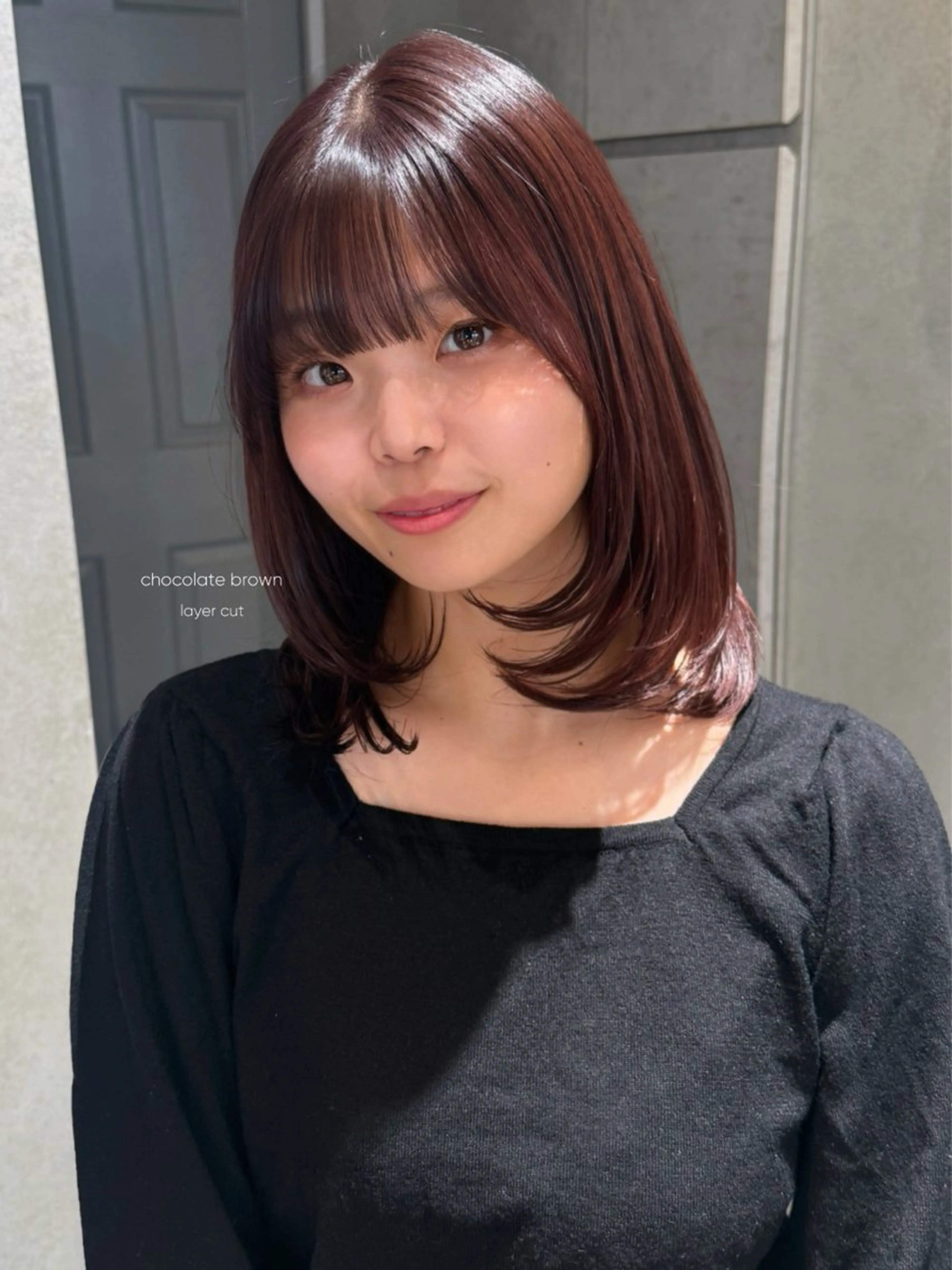 ミディアム カラー カット ヘアカラー トリートメント yuuri🎀/大宮 /韓国ヘア/レイヤーのヘアスタイル