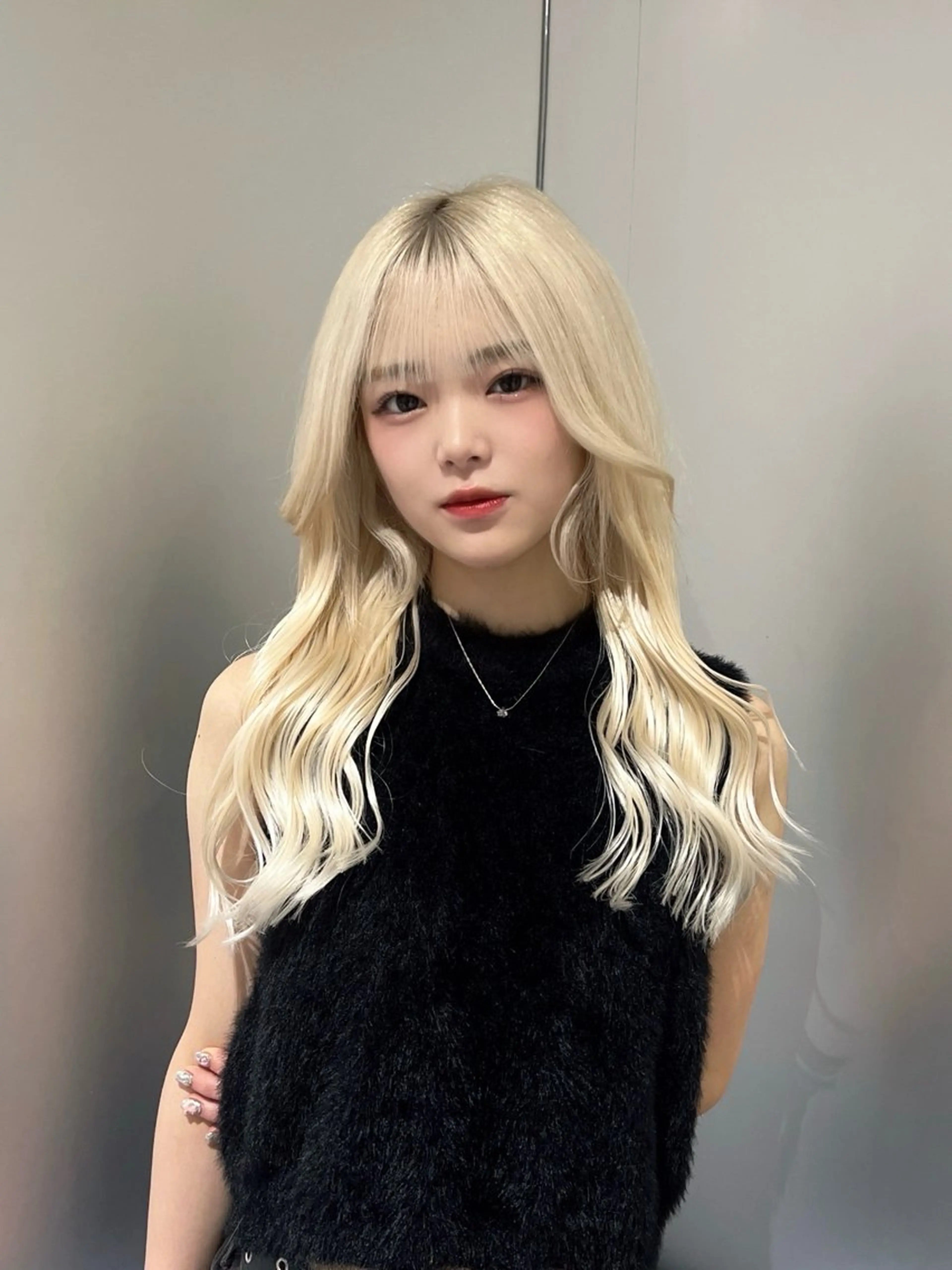 💎透明感ブリーチ＋カラー＋カット＋Aujuaトリートメント＋最高級人毛100％エクステ80本【馴染み最強×韓国レイヤーの写真