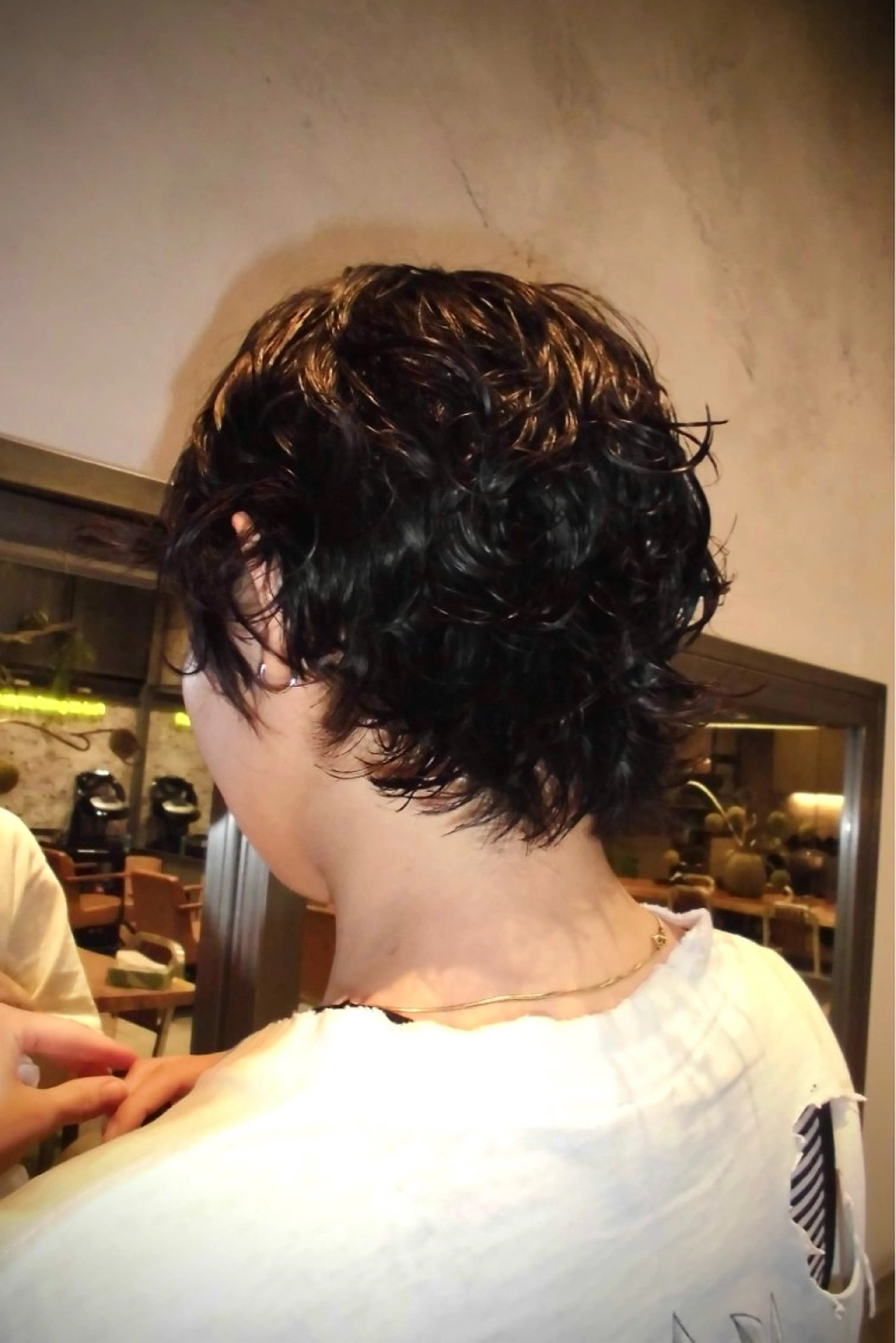 ショート パーマ パーマ トリートメント ヘッドスパ marino マリノのヘアスタイル