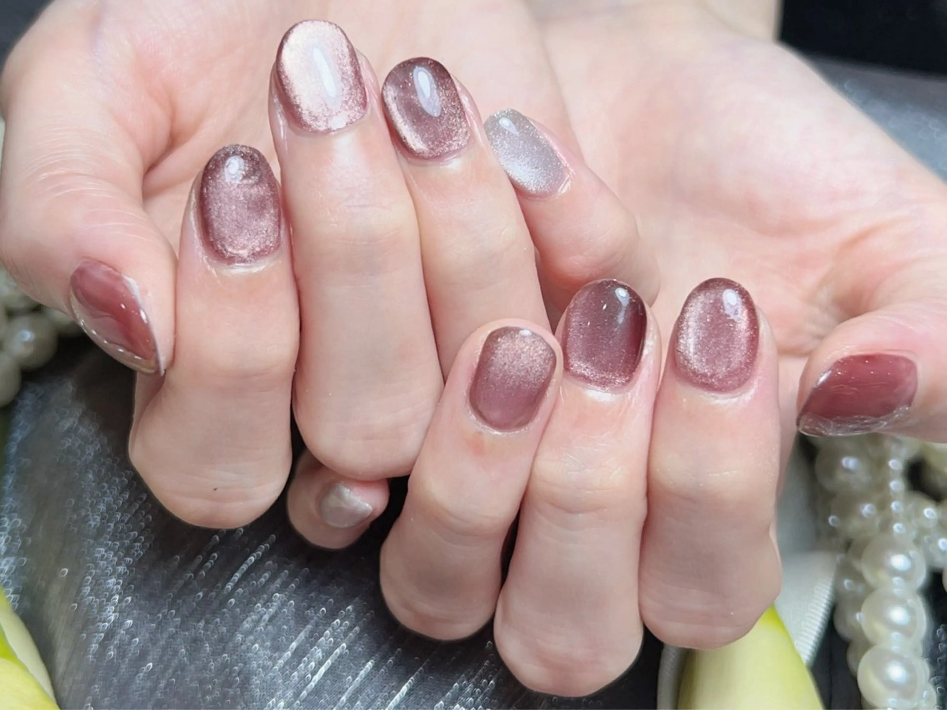 ネイル マグネットネイル マグネットワンカラー ワンカラーネイル mo moのネイルデザイン