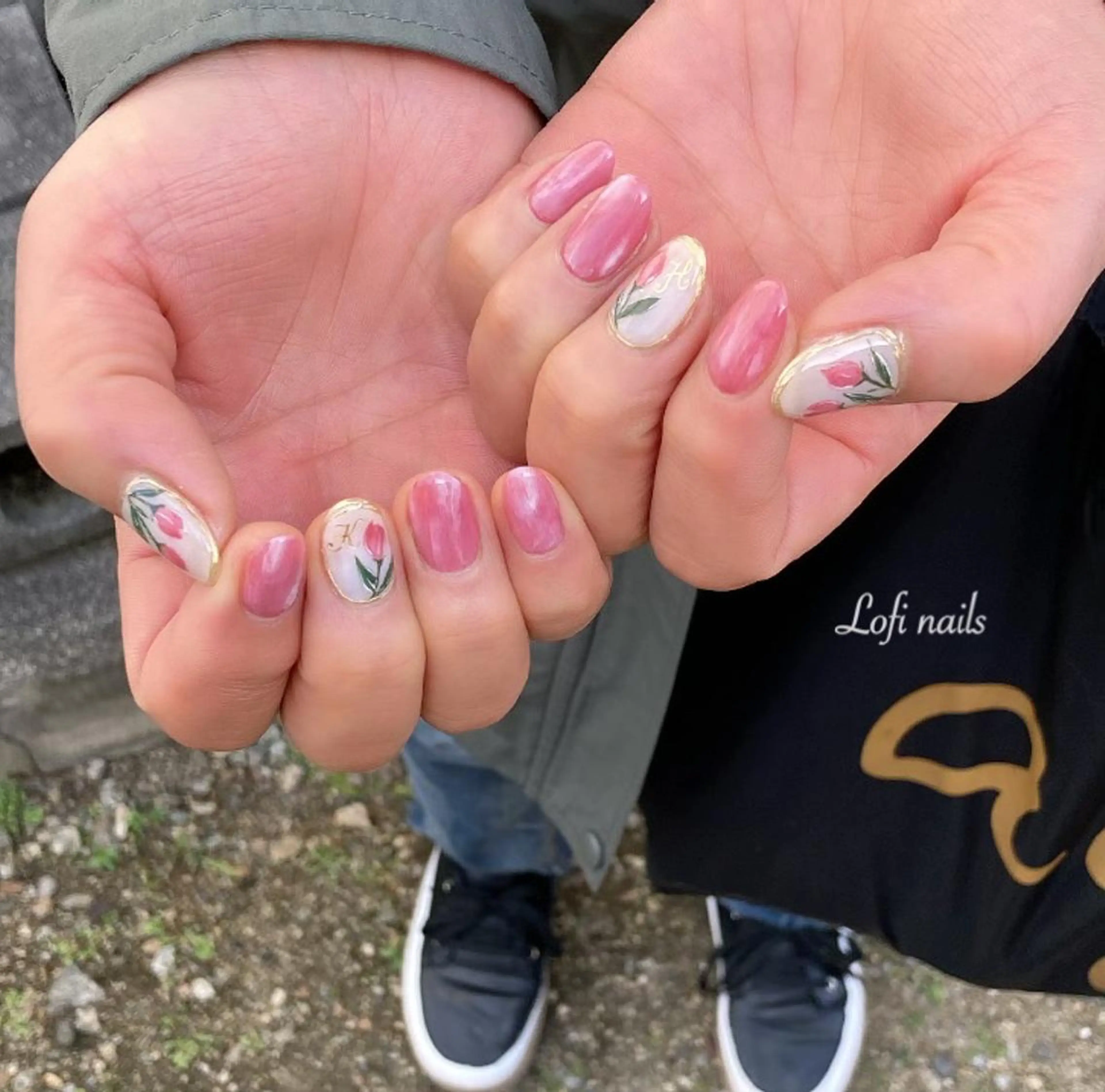 ミディアム ネイル Lofi nails ゆきこのネイルデザイン