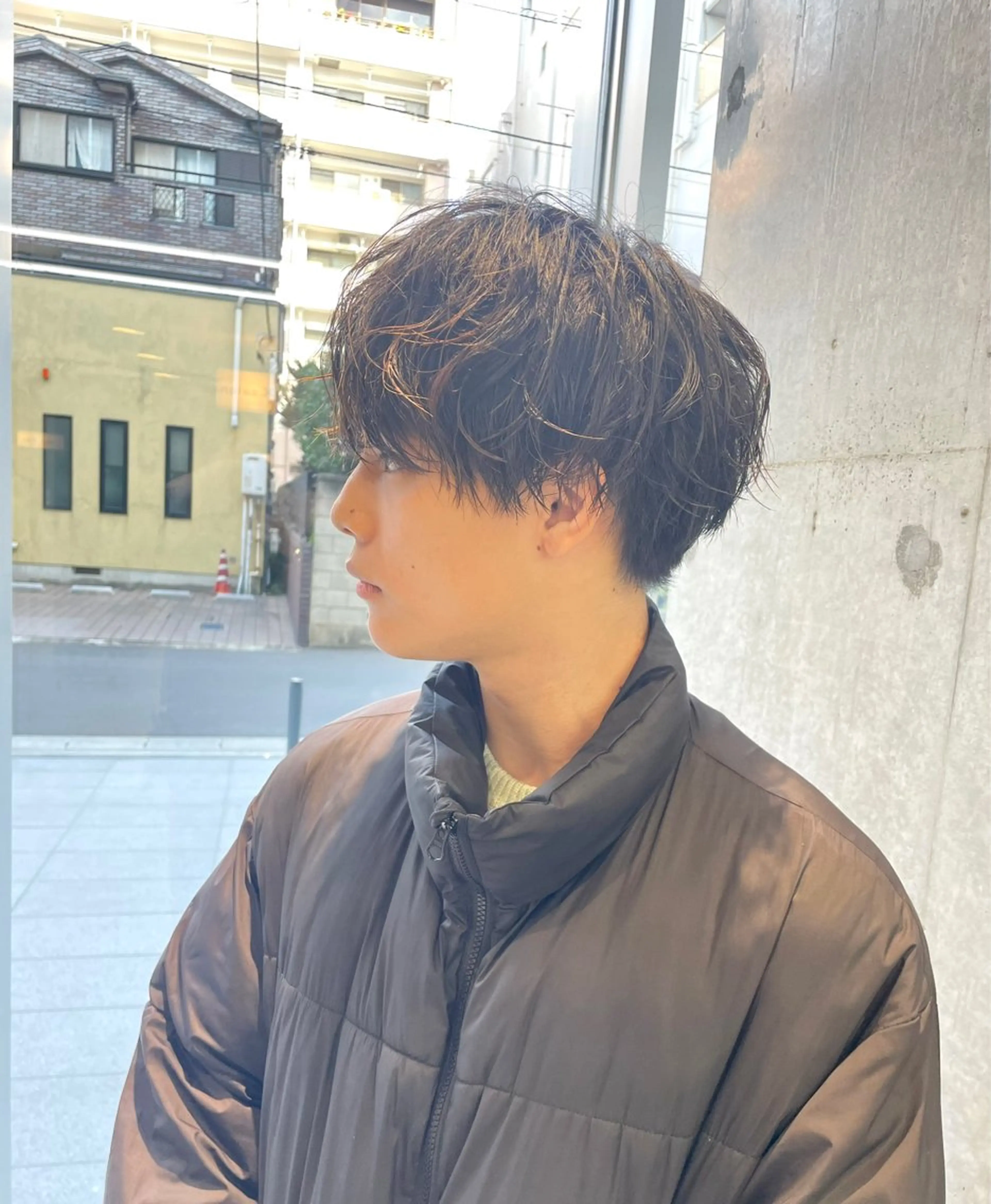 メンズ マッシュ メンズパーマ 白濱 友樹のヘアスタイル