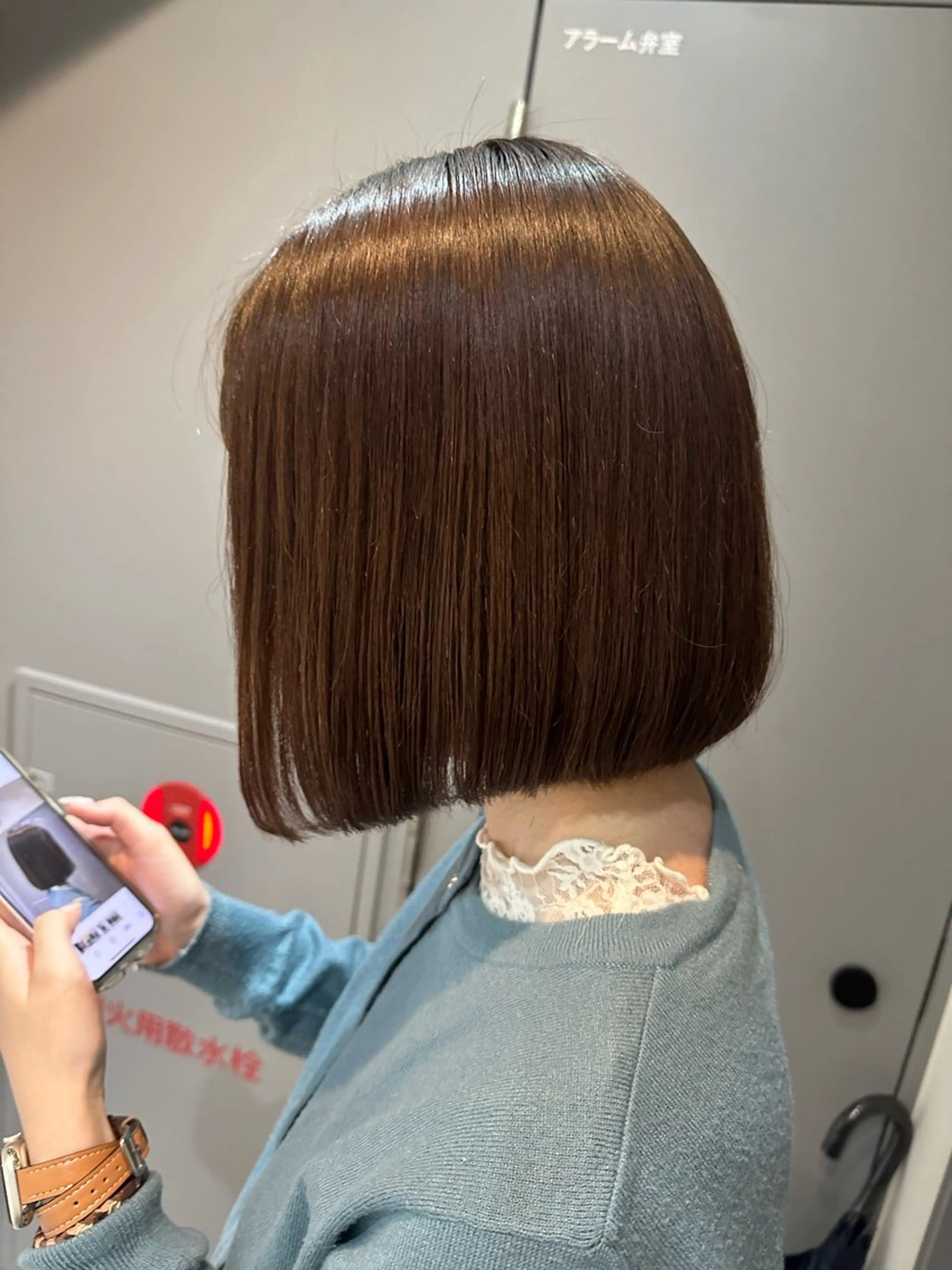 ショート パーマ 縮毛矯正 縮毛矯正+モテカラー 🎀✨mihoのヘアスタイル