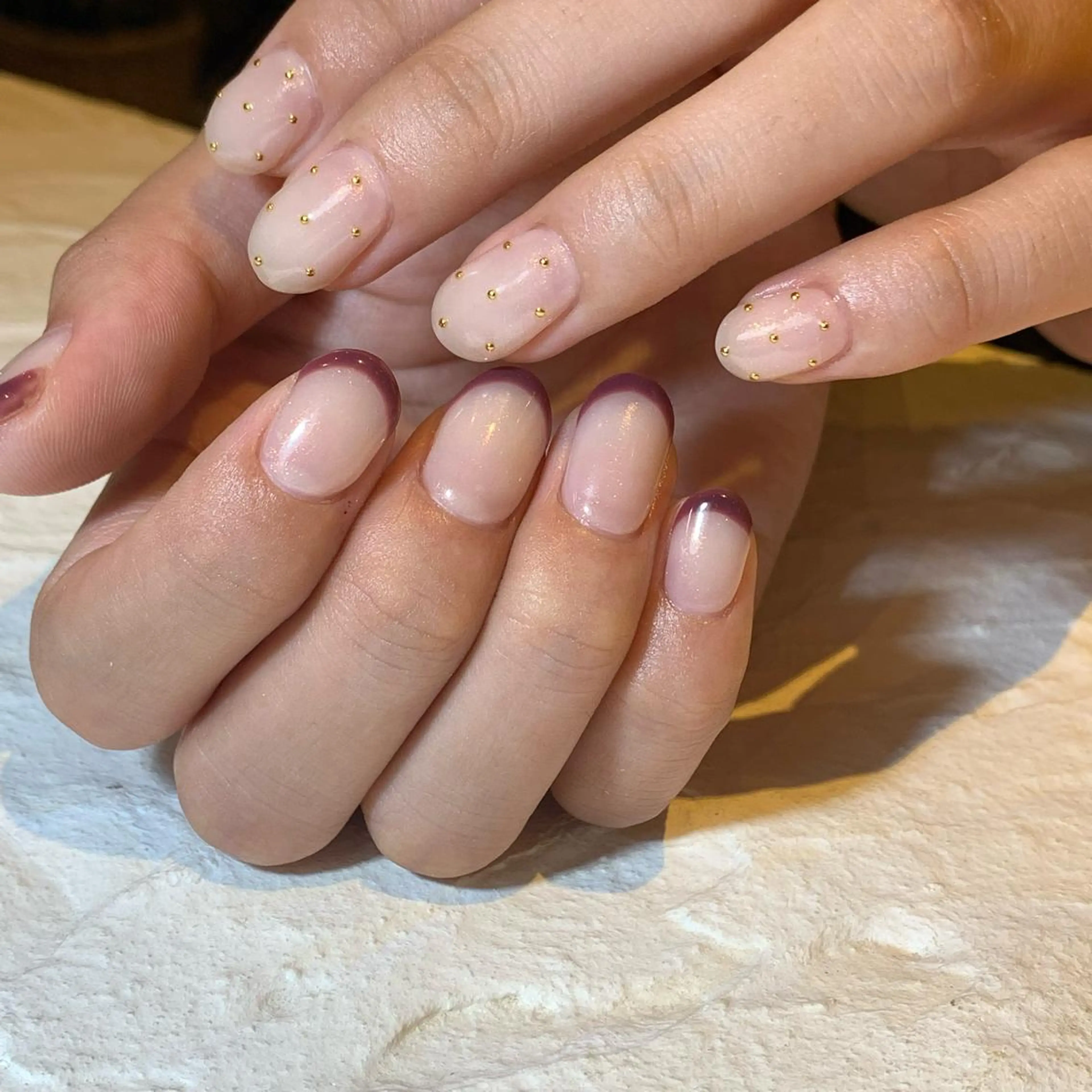 ネイル フレンチネイル シンプルネイル 山本 理紗子のネイルデザイン