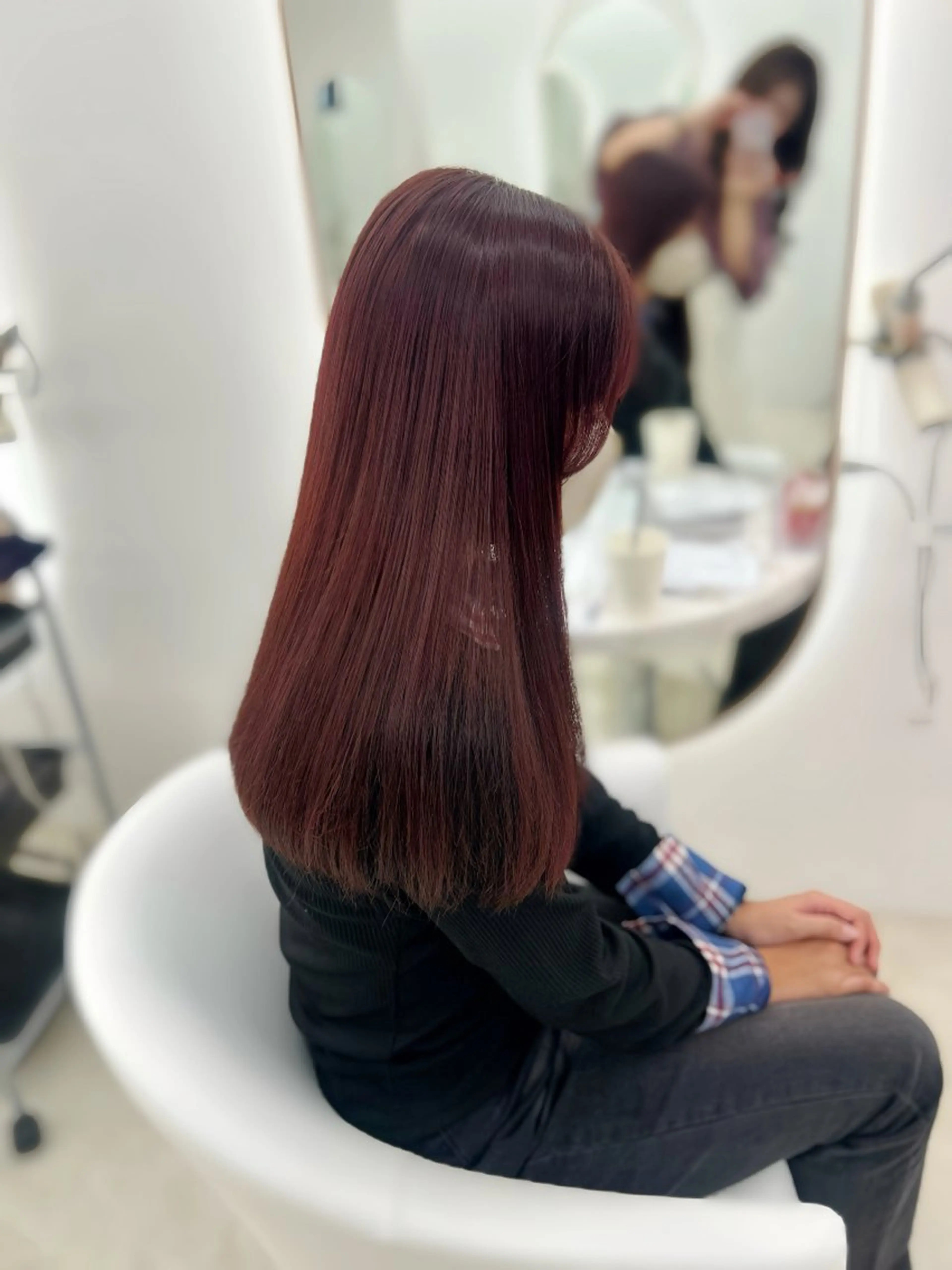 カラー 暖色/艶カラー/ エクステ/ユリヤのヘアスタイル