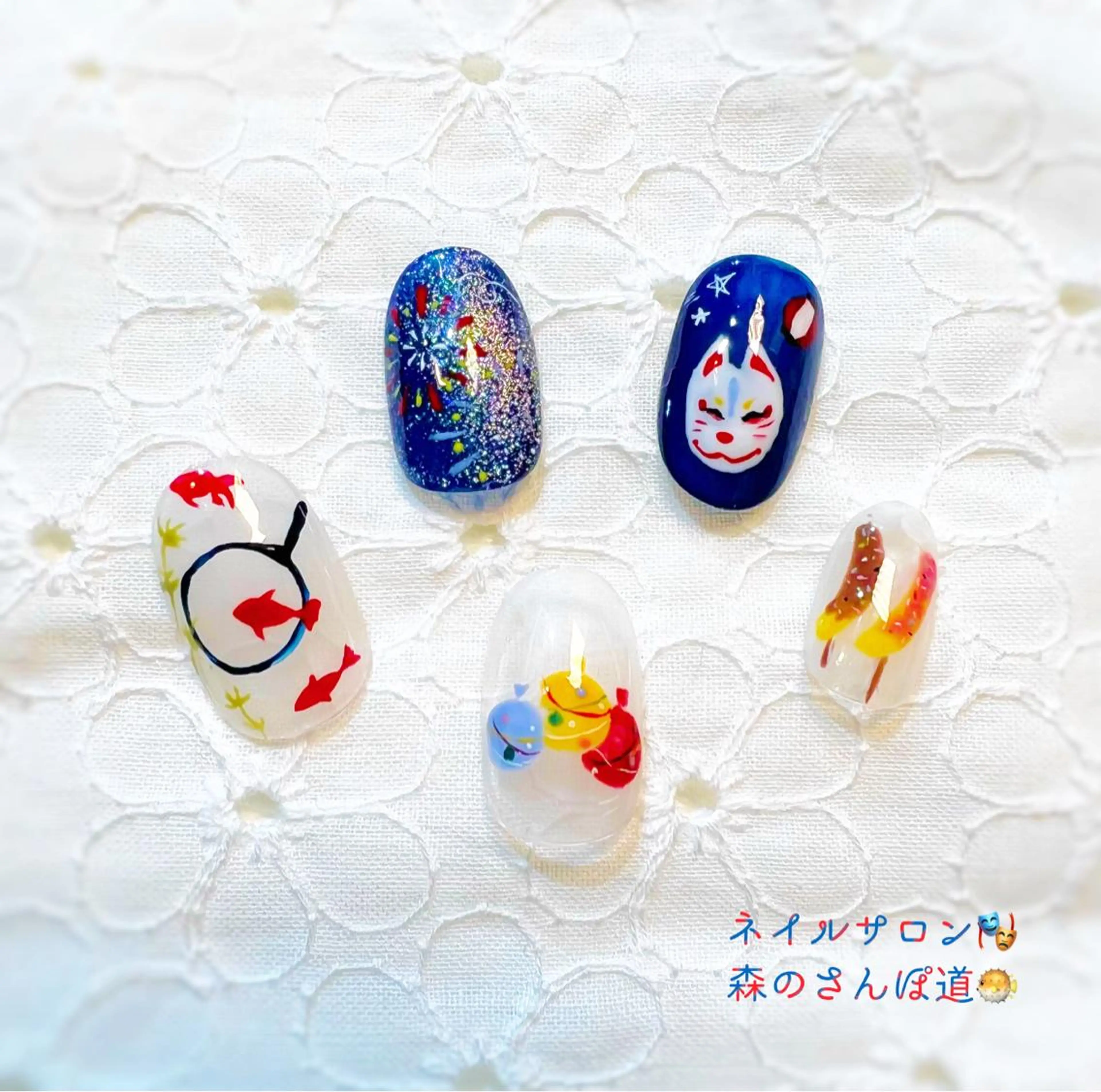 ネイル ハンドネイル 森のさんぽ道所属・ショートネイル 森のさんぽ道のネイルデザイン