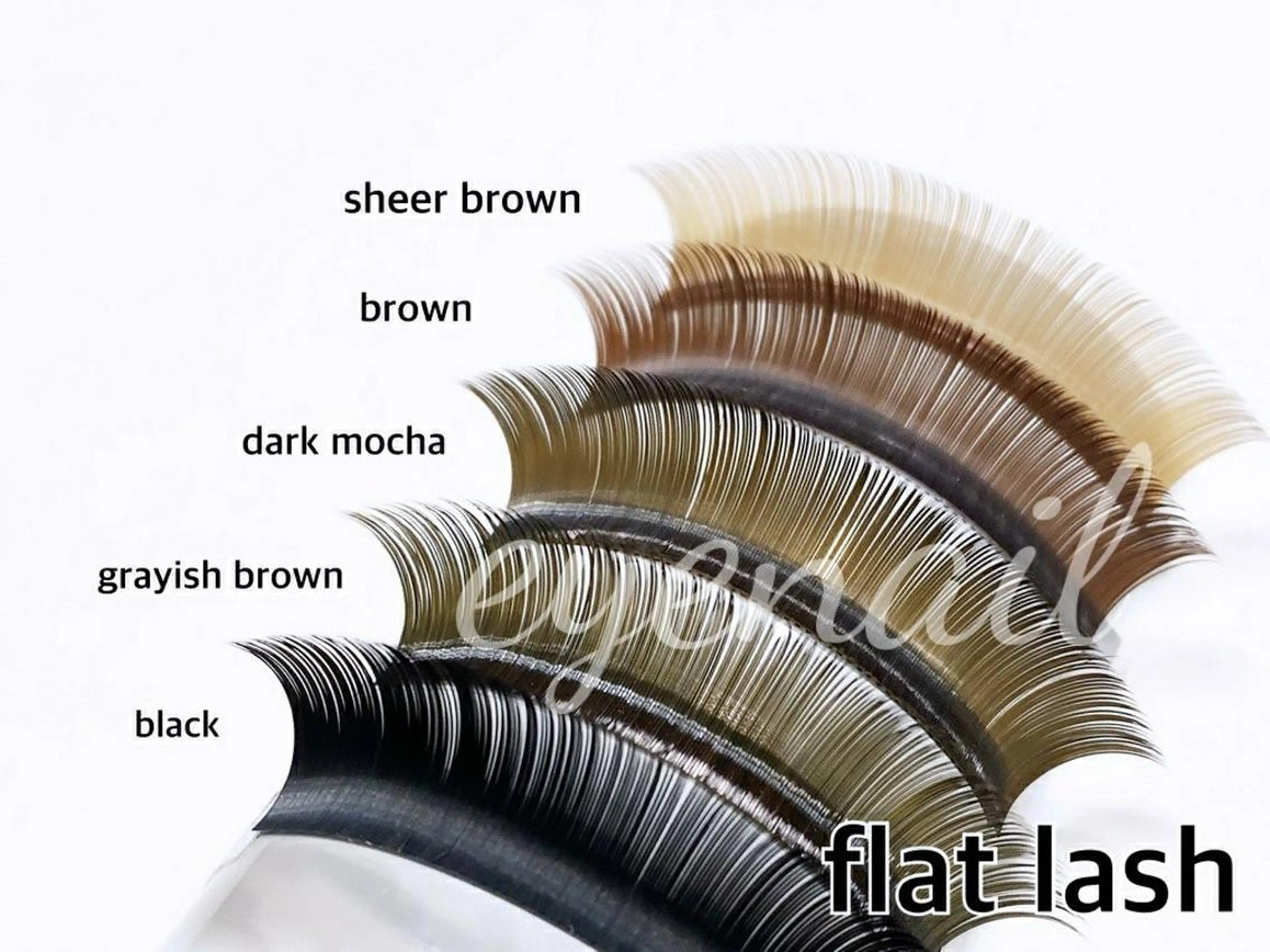 マツエク・マツパ カラーマツエク フラットラッシュ eyenail 𓂃◌𓈒♡のマツエク・マツパデザイン