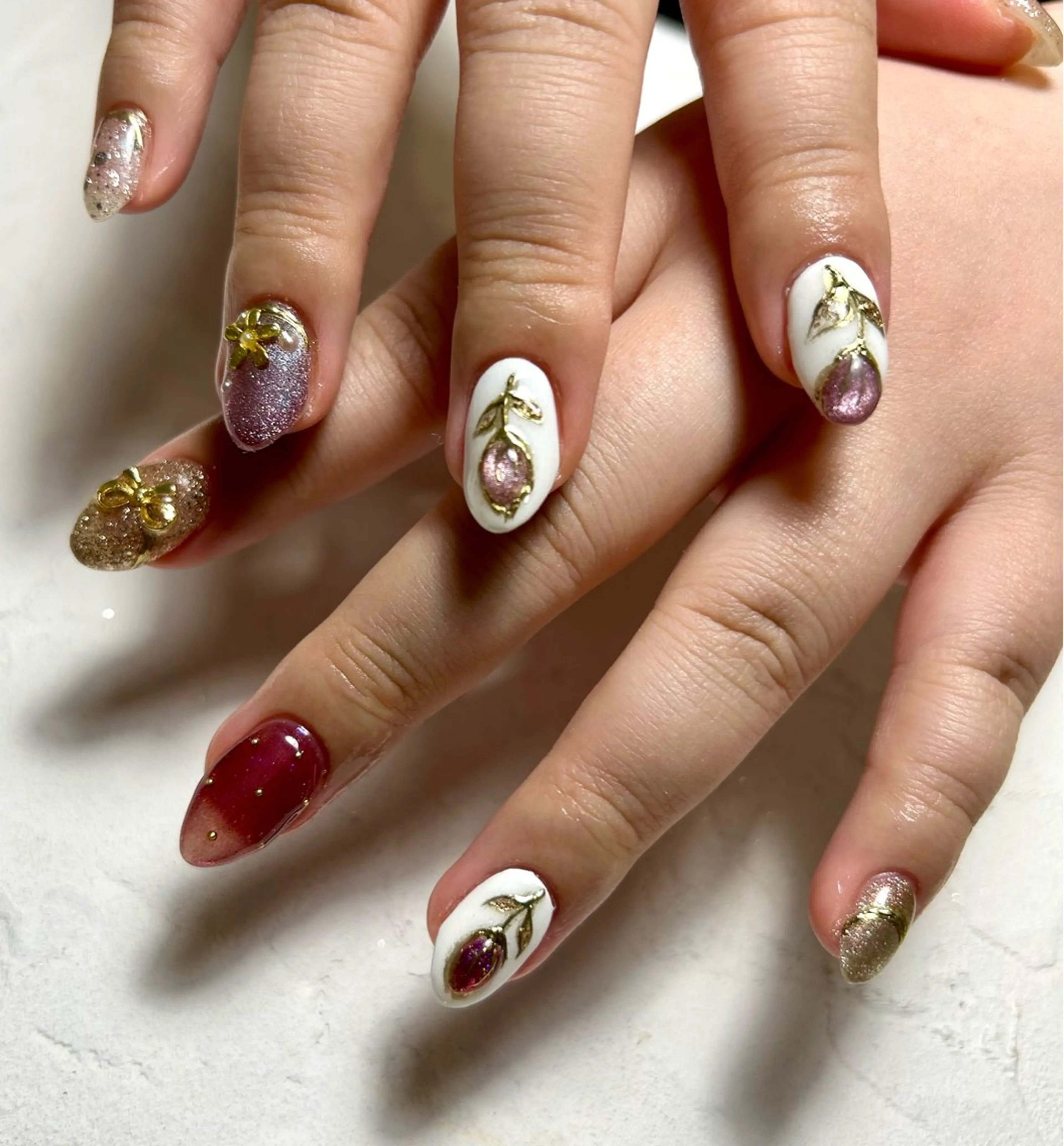 ネイル 持ち込み ハンドネイル Lea,Nail所属・松橋 愛のネイルデザイン