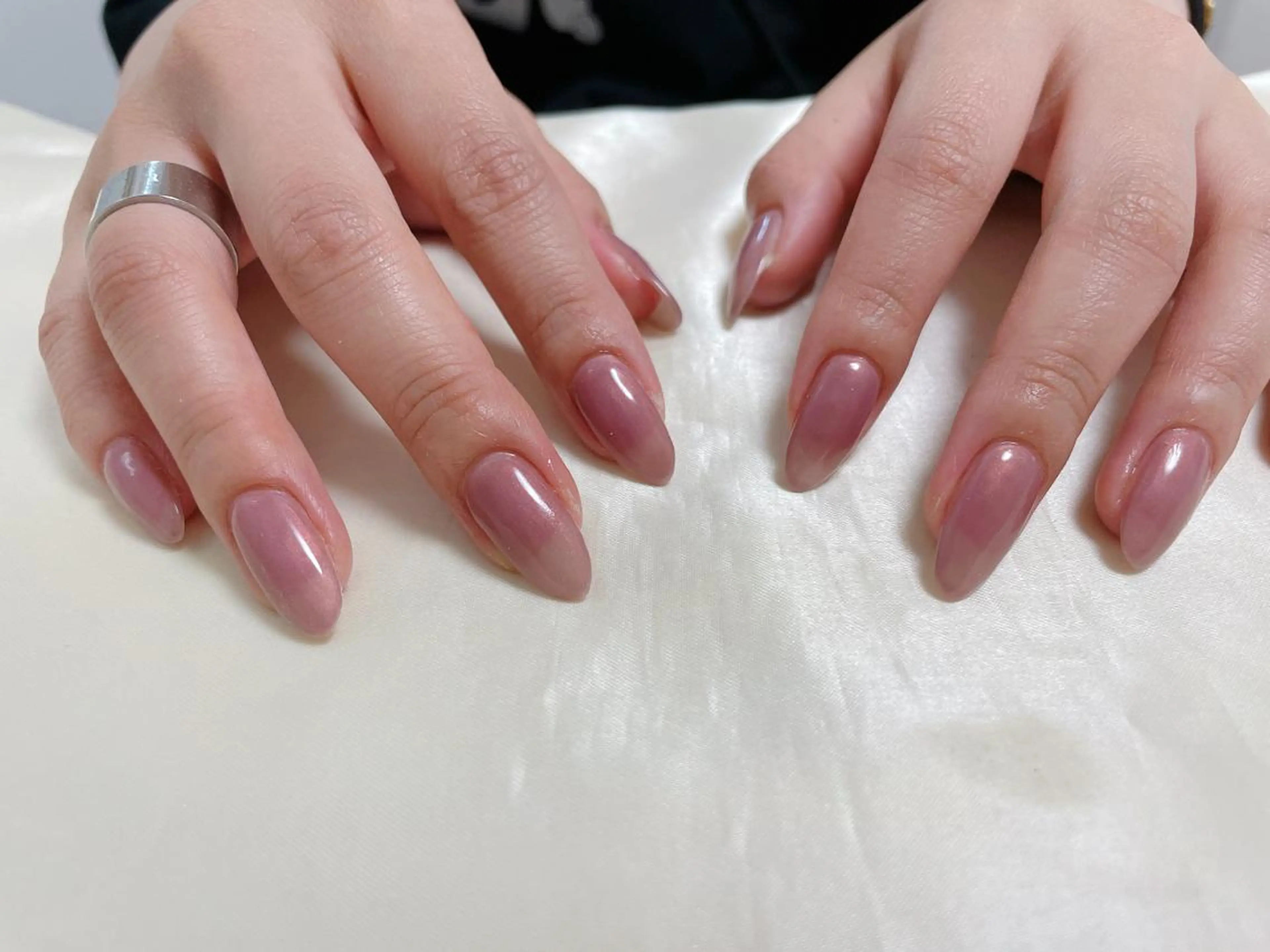 ネイル ワンカラーネイル ハンドネイル Mogu nail 二子玉川のネイルデザイン