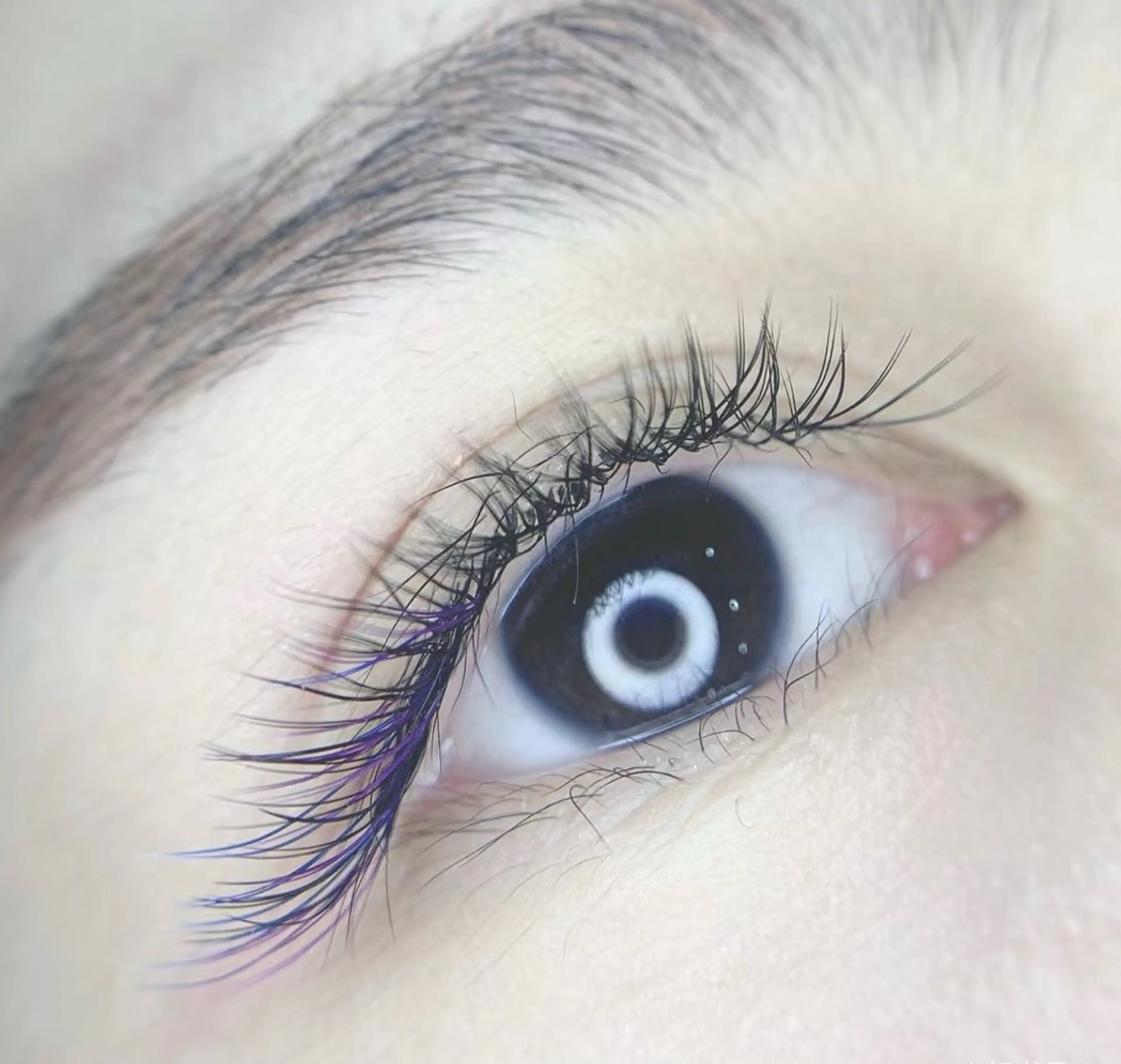 （🍬オフ無料🍬）フラットラッシュ上90本+カラーマツエク30本♪何色でもMAX可能🌸コーティング付き🌸の写真