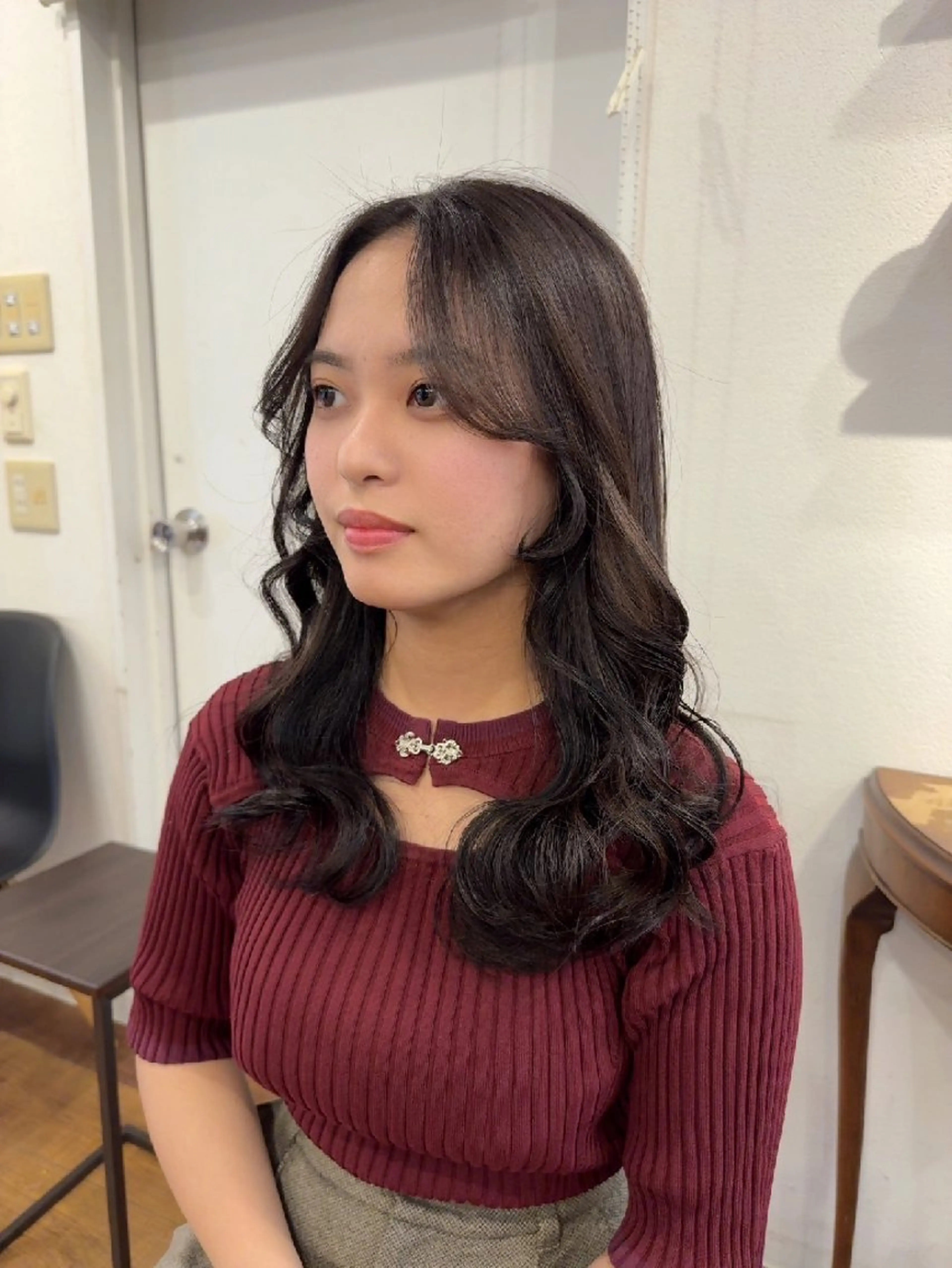 ［プレゼント🎁］Aujua洗い流さないトリートメント付き✨トレンドカラー&カット&マイクロバブルの写真