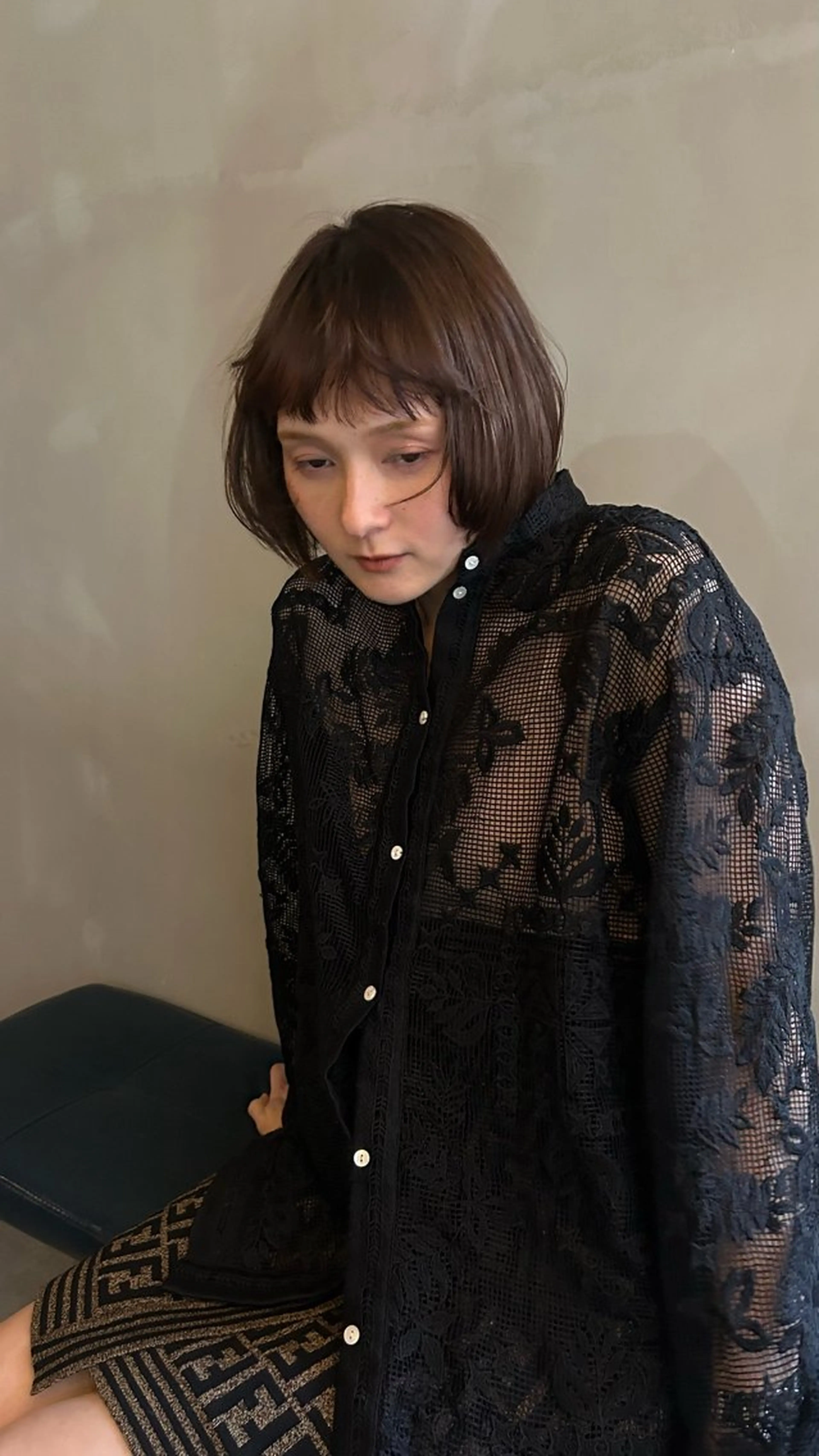 ショート カラー カット ヘアカラー トリートメント ショート/ボブ/ 心斎橋/宮脇美奈のヘアスタイル