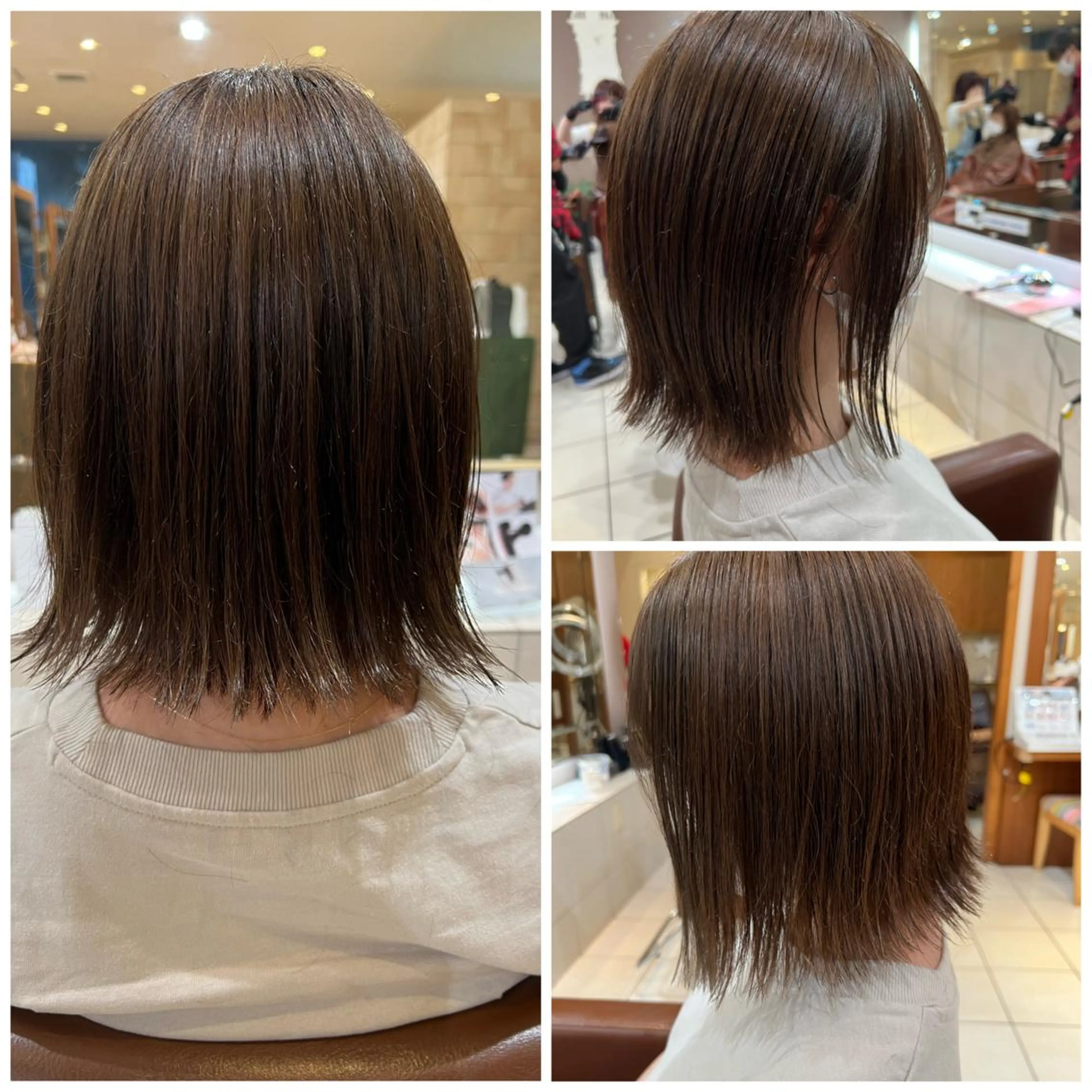 ショート 切りっぱなしボブ ボブ 川崎レイヤーカット /江口真正のヘアスタイル