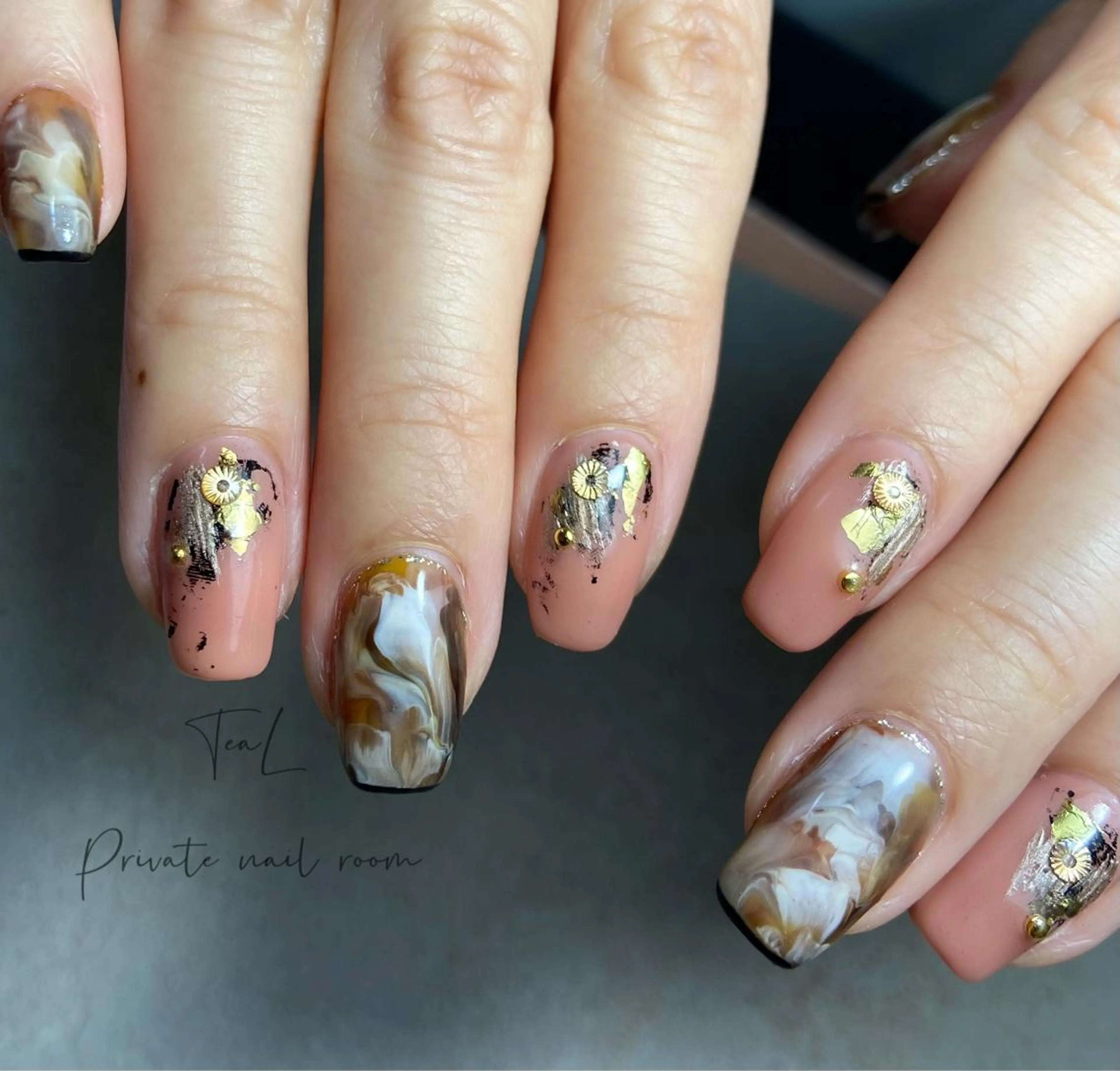 ネイル ハンドネイル TeaL nailのネイルデザイン