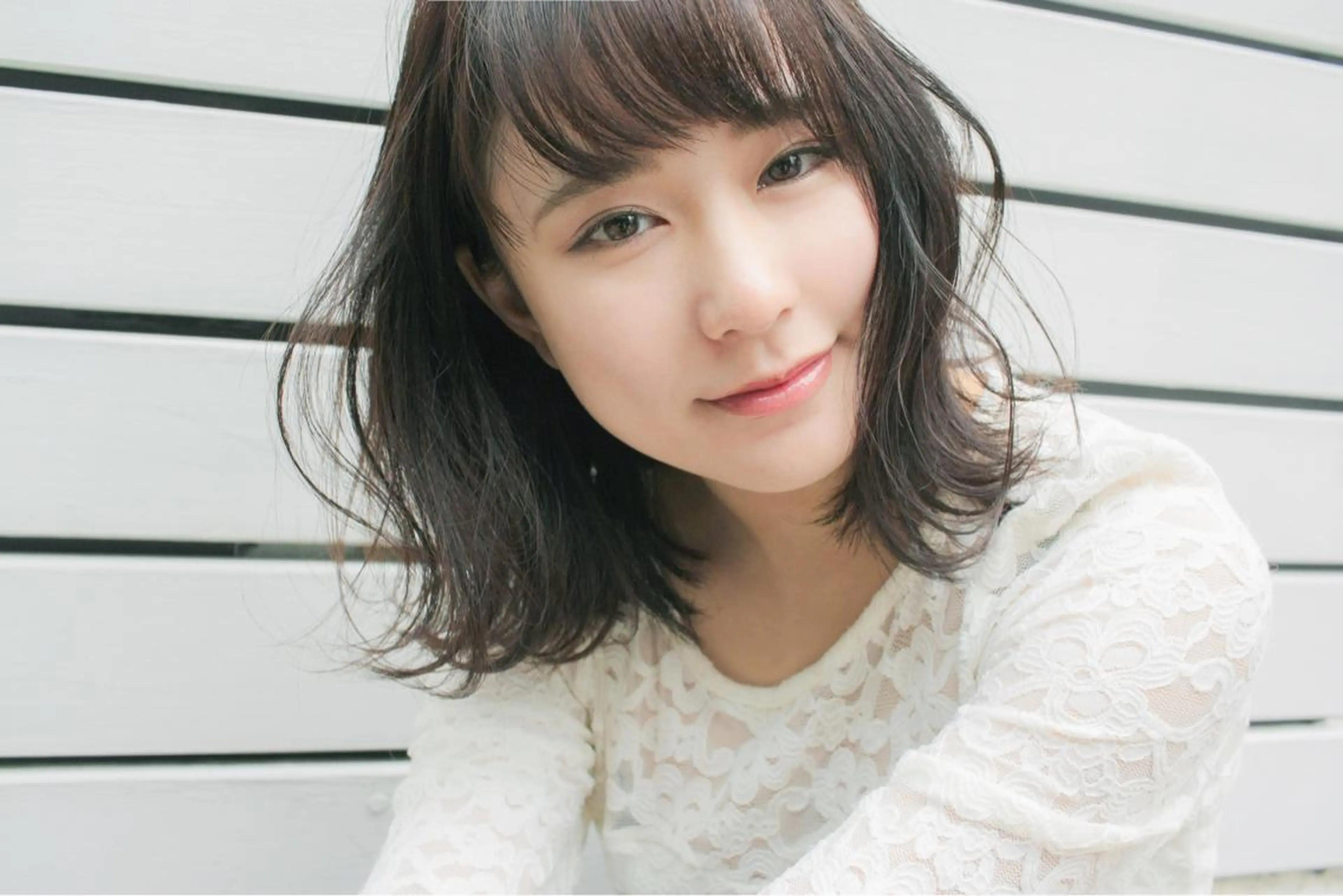 ミディアム ハイライト エクステ（レミー毛） NINEのヘアスタイル