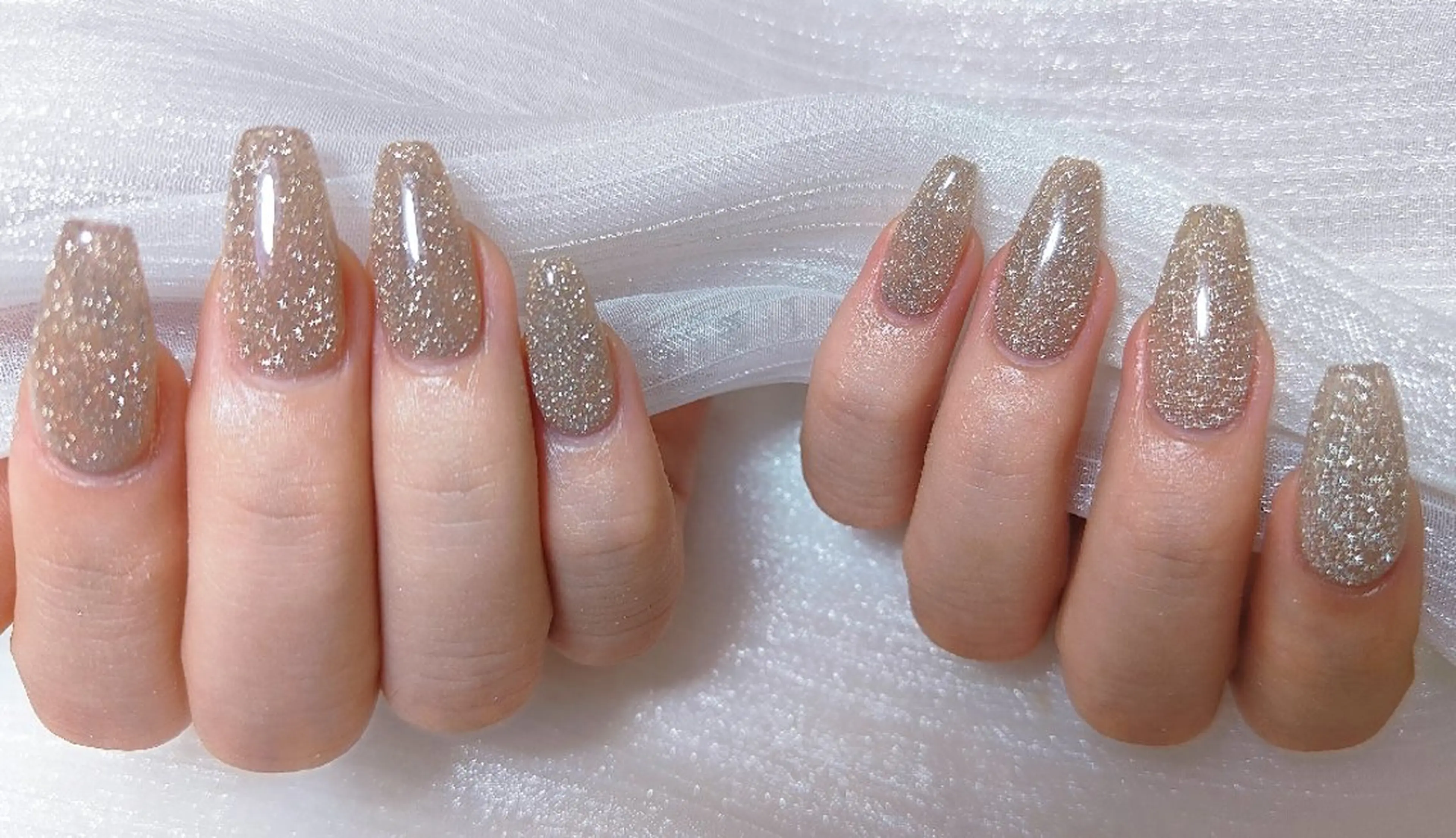 チップ長さだし+ワンカラー/ラメグラ6500🌈（オフ+500）の写真