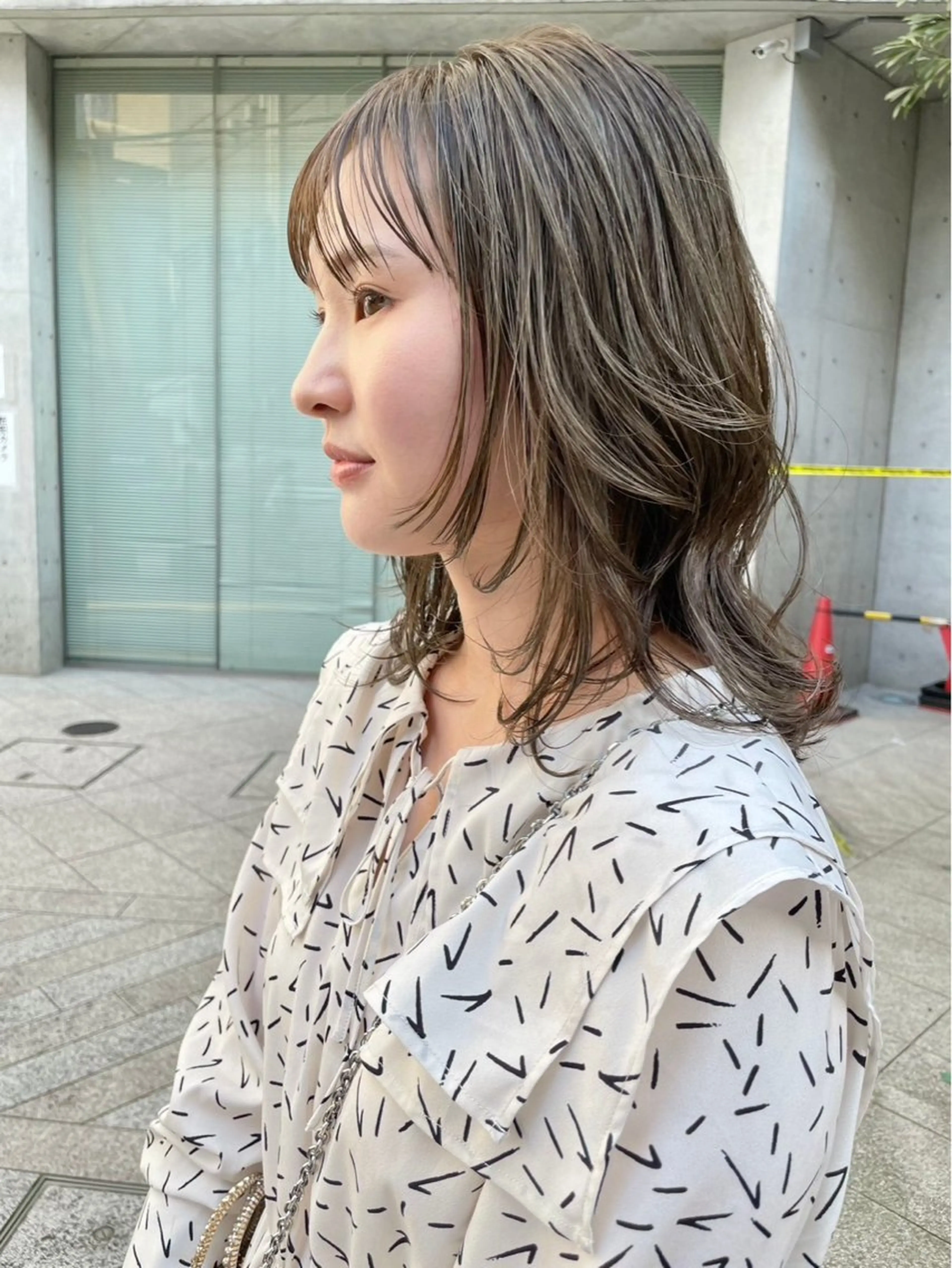 セミロング ヘアカラー ダブルカラー🫐 /まゆ🎀のヘアスタイル